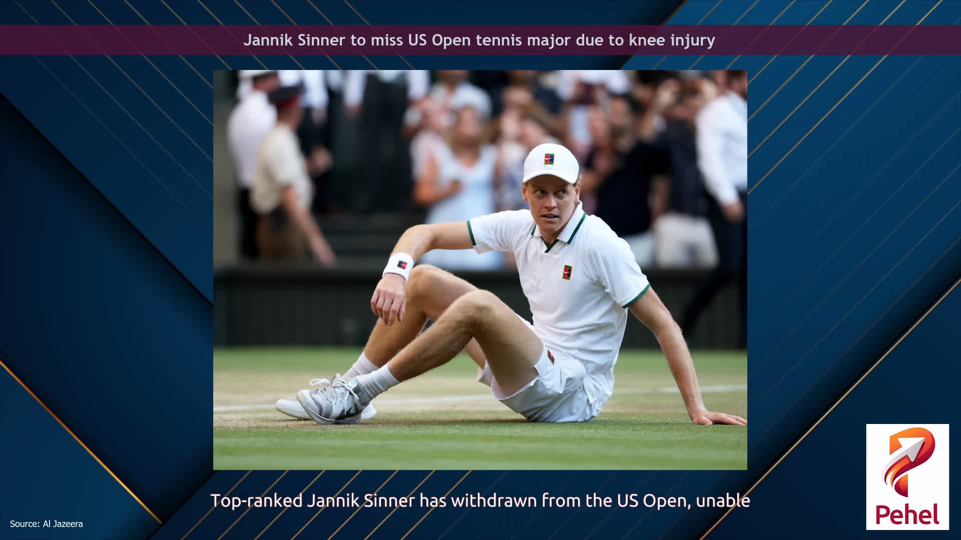 Jannik Sinner to miss US Open tennis major due to knee injury