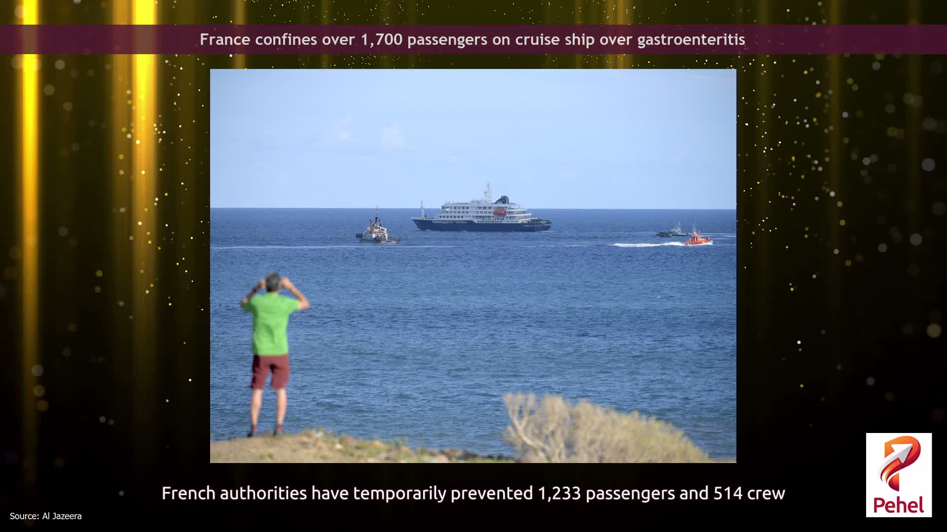 France confines over 1,700 passengers on cruise ship over gastroenteritis