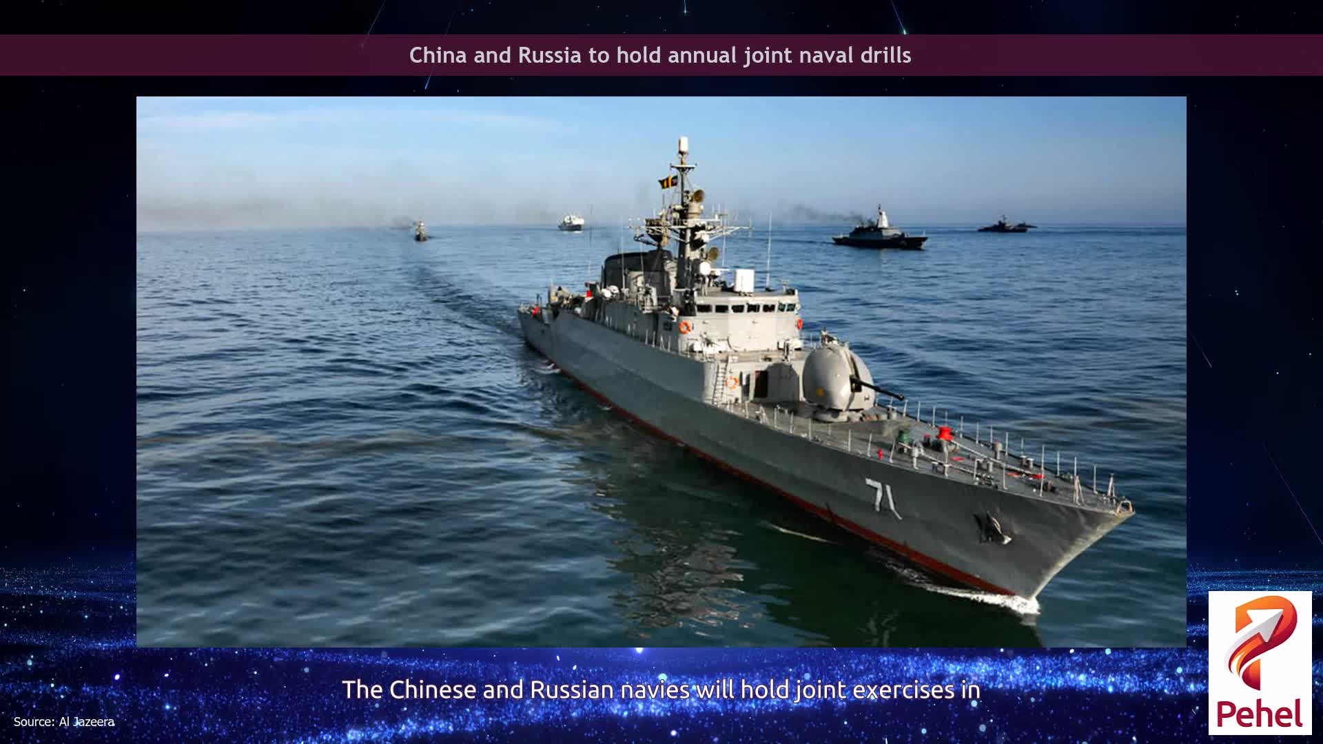 China and Russia to hold annual joint naval drills