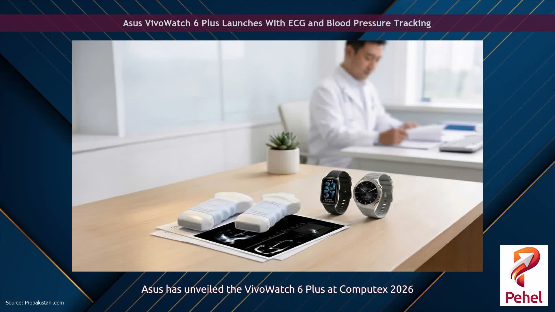 Asus VivoWatch 6 Plus Launches With ECG and Blood Pressure Tracking