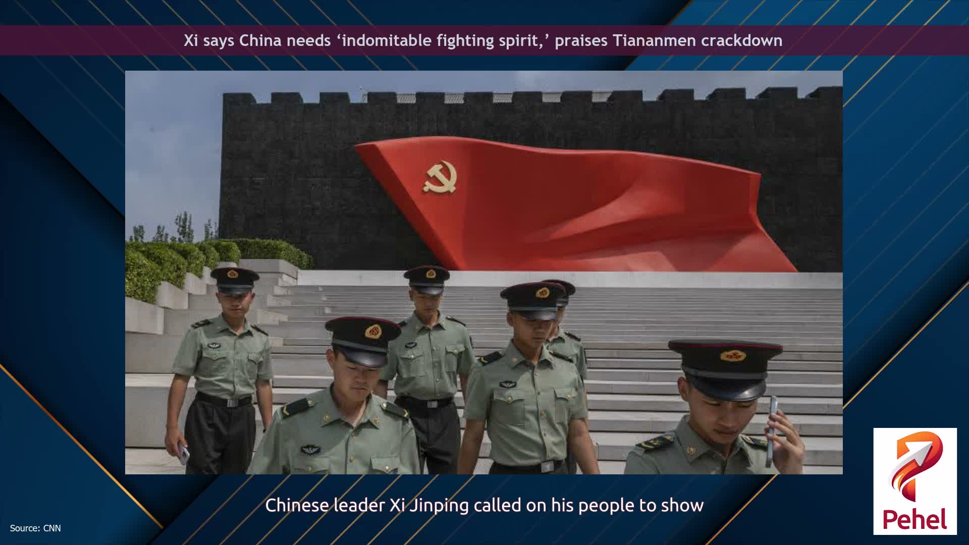 Xi says China needs ‘indomitable fighting spirit,’ praises Tiananmen crackdown