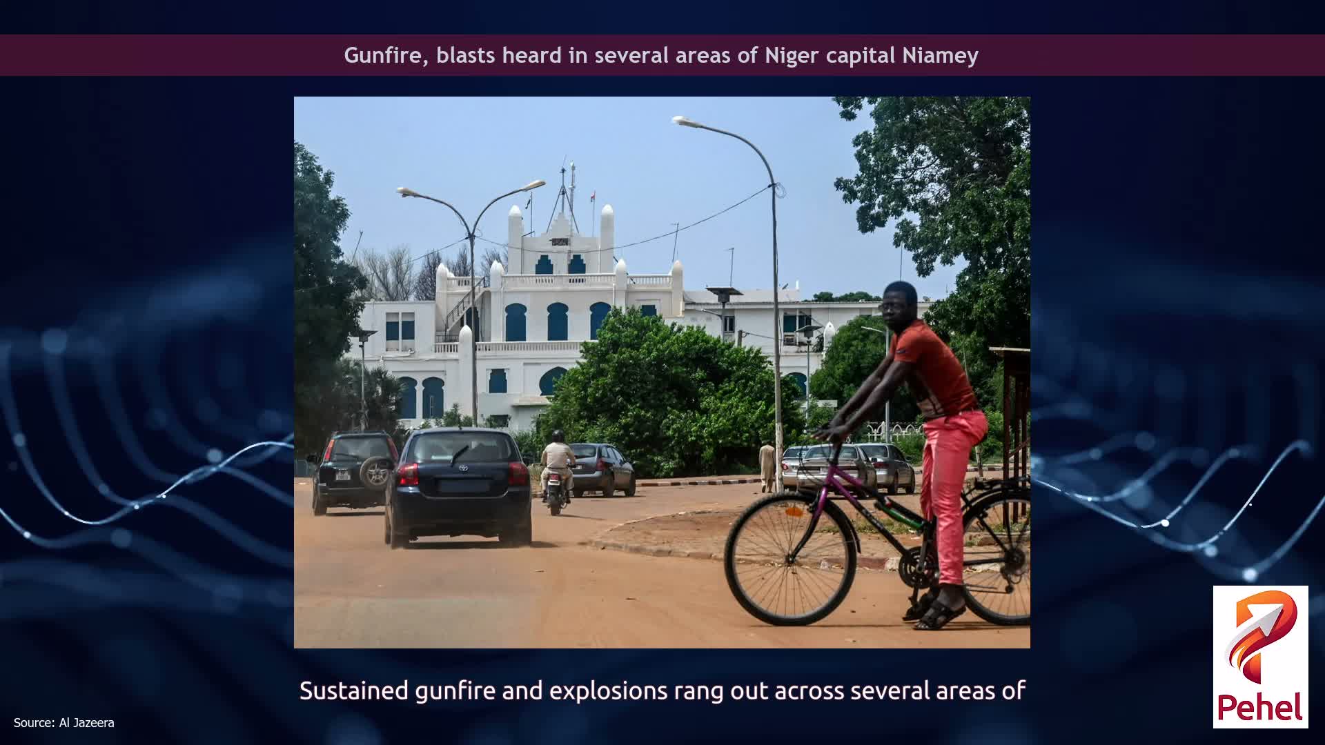 Gunfire, blasts heard in several areas of Niger capital Niamey