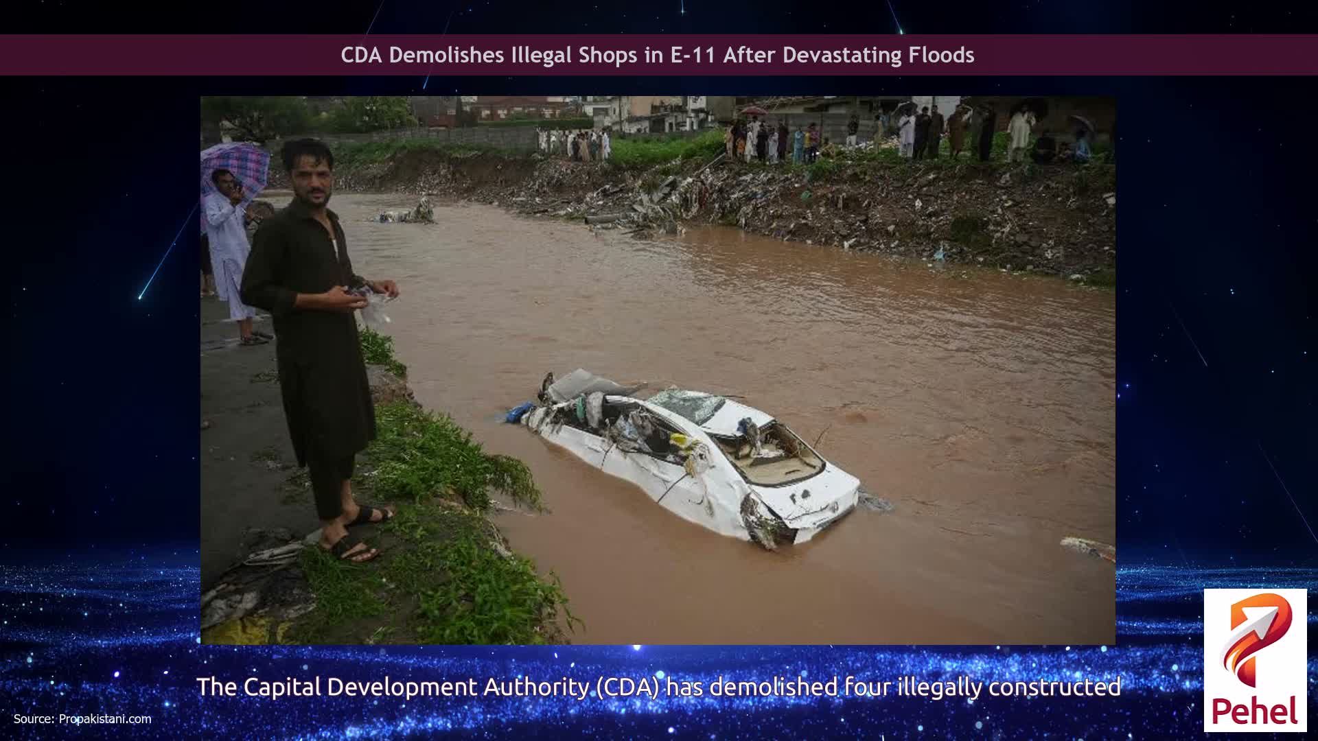 CDA Demolishes Illegal Shops in E-11 After Devastating Floods