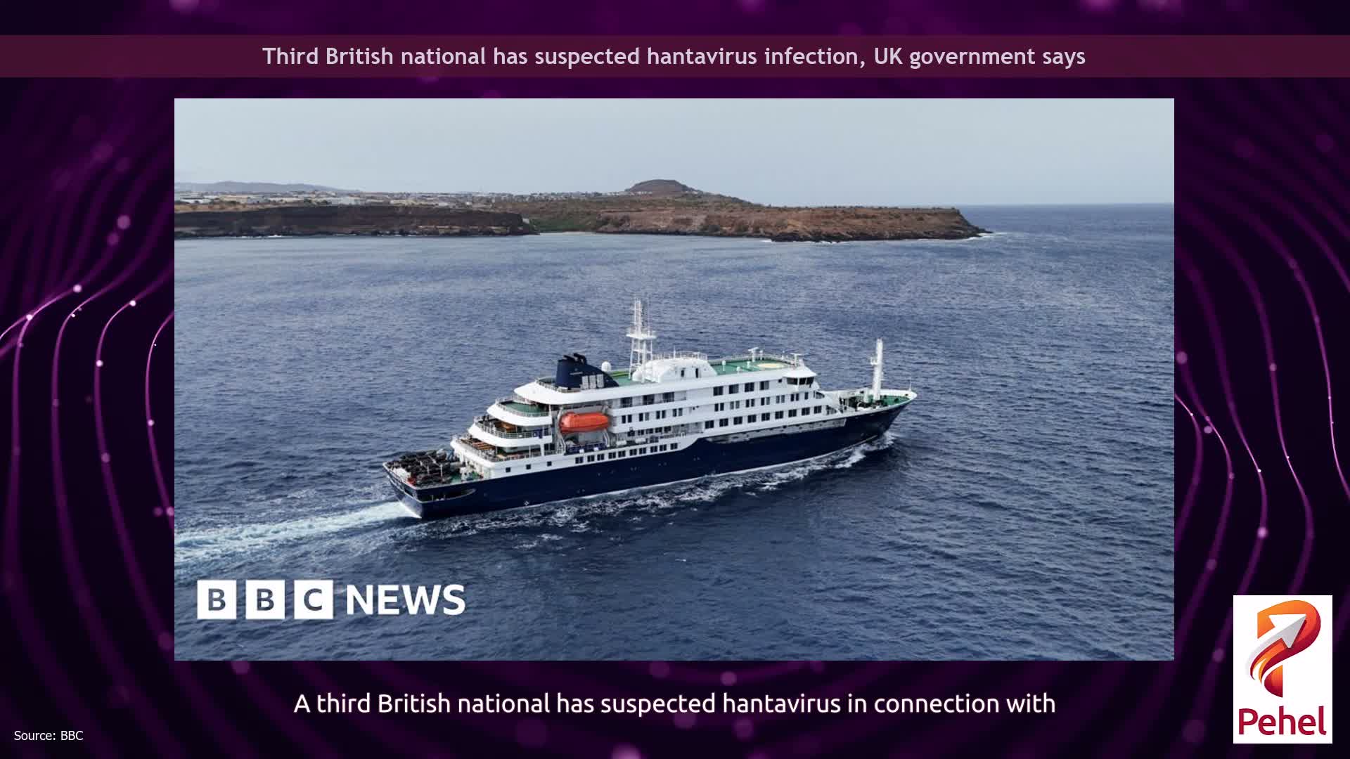 Third British national has suspected hantavirus infection, UK government says