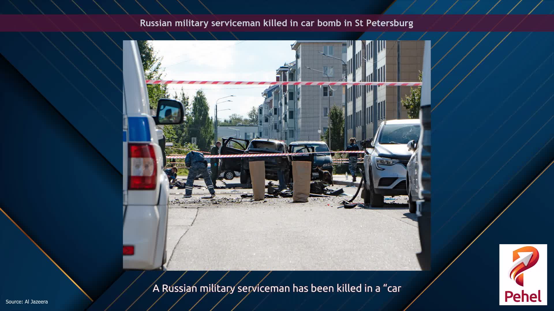 Russian military serviceman killed in car bomb in St Petersburg