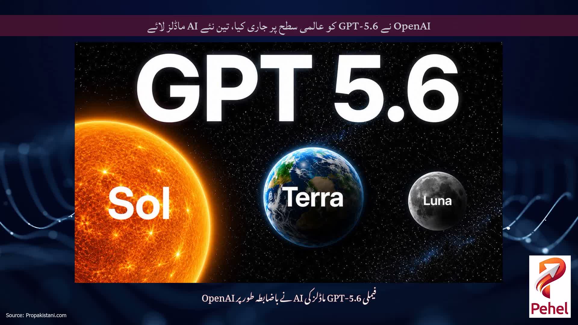 OpenAI نے GPT-5.6 کو عالمی سطح پر جاری کیا، تین نئے AI ماڈلز لائے