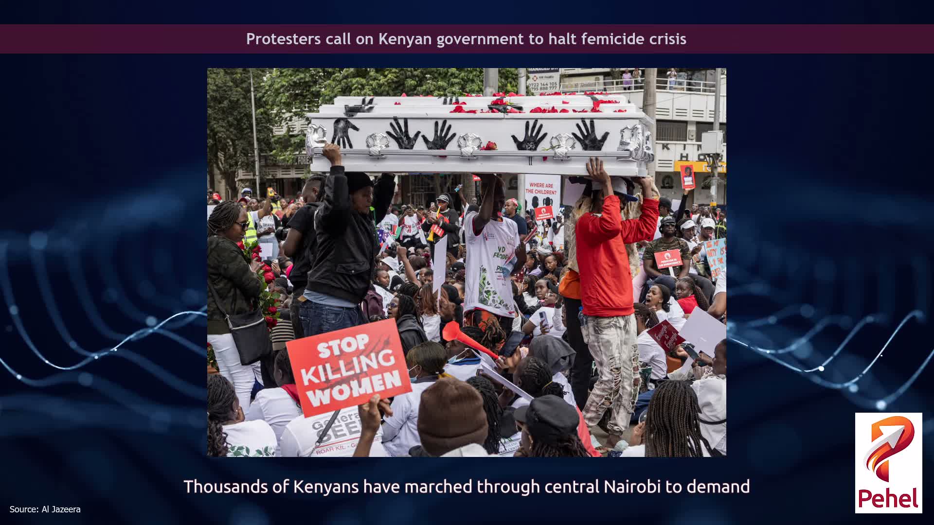 Protesters call on Kenyan government to halt femicide crisis