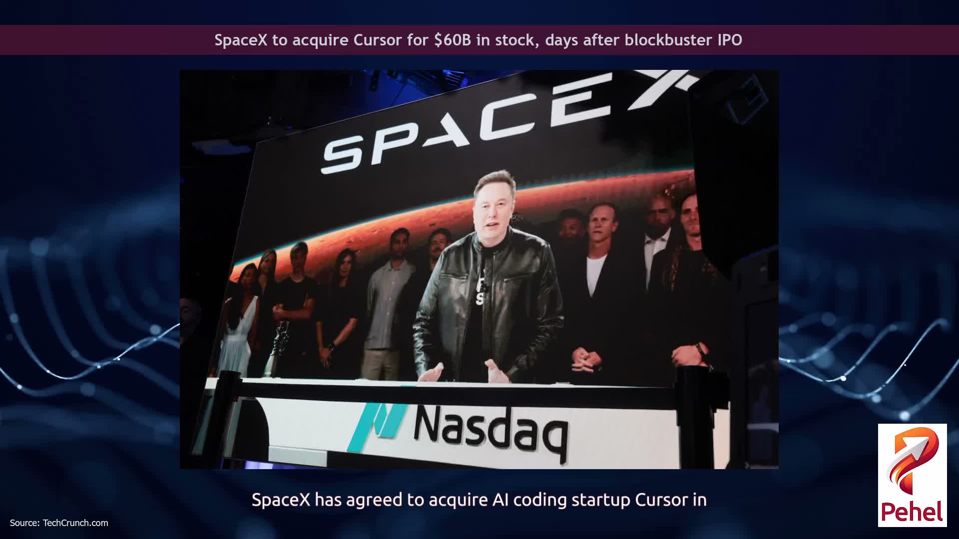 SpaceX to acquire Cursor for $60B in stock, days after blockbuster IPO