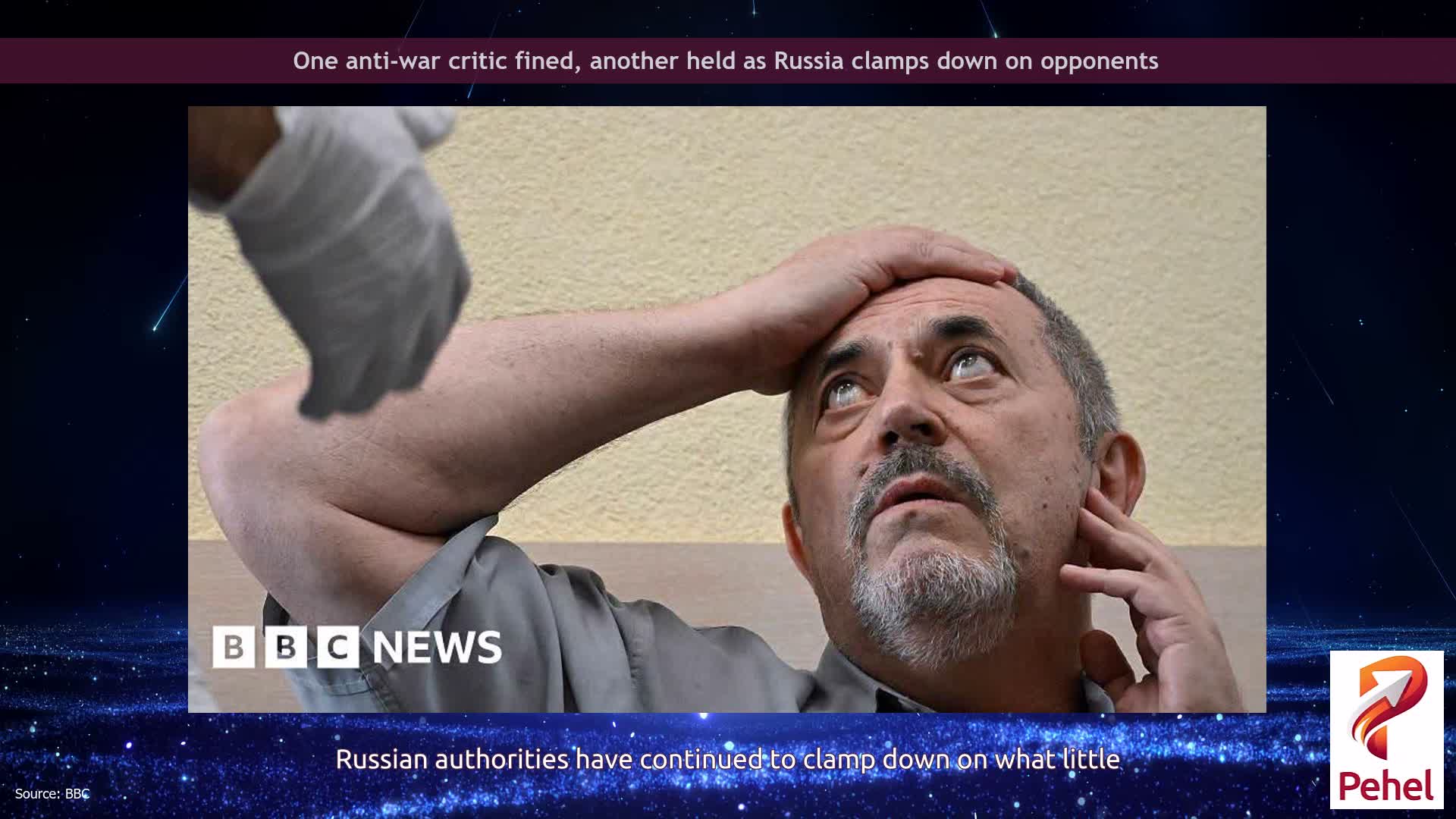 One anti-war critic fined, another held as Russia clamps down on opponents