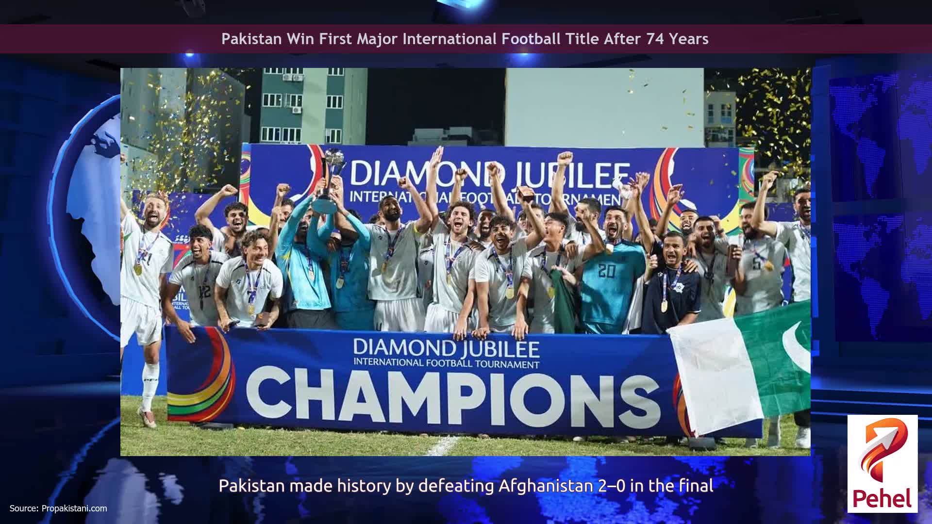 Pakistan Win First Major International Football Title After 74 Years
