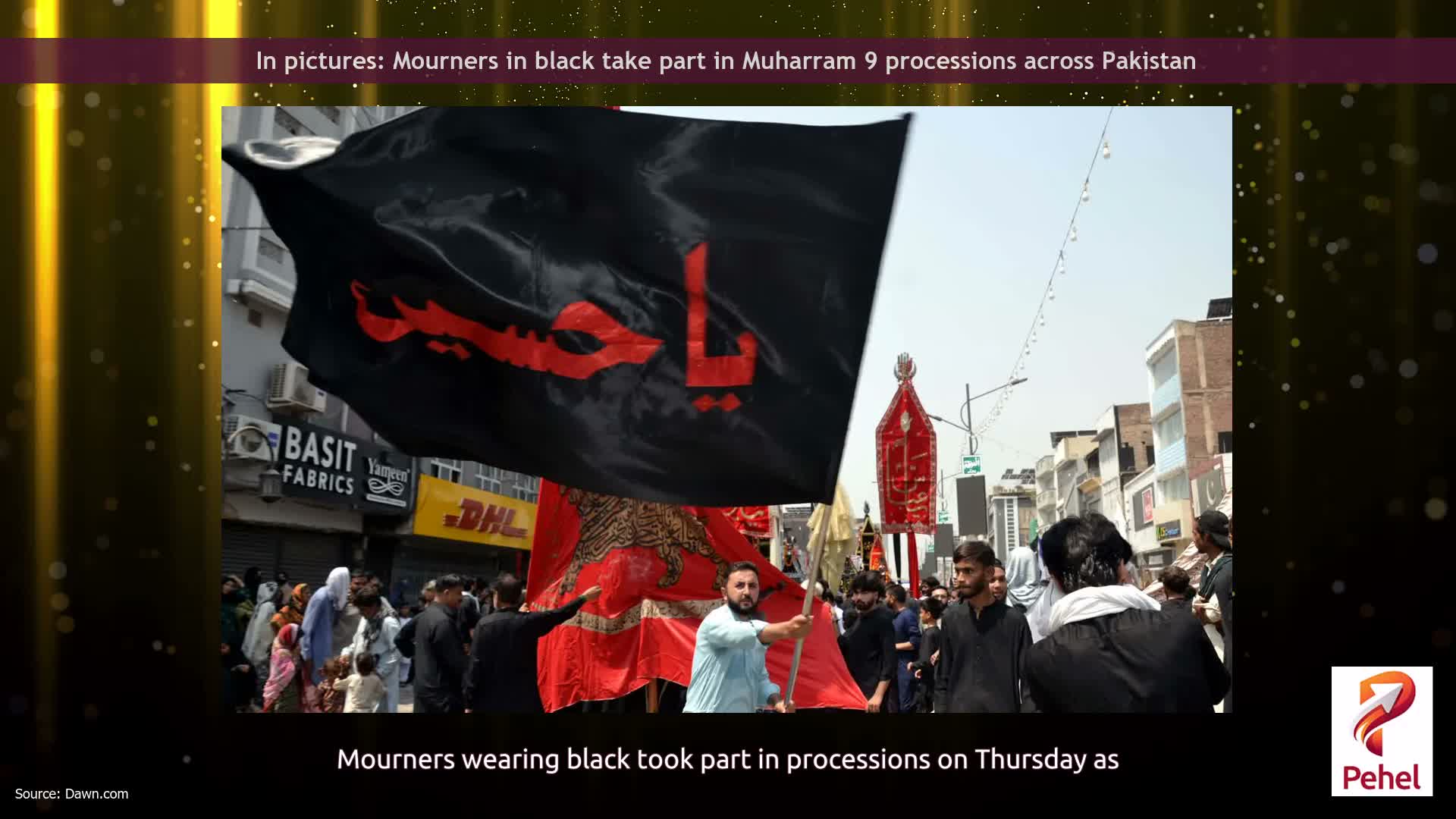 In pictures: Mourners in black take part in Muharram 9 processions across Pakistan