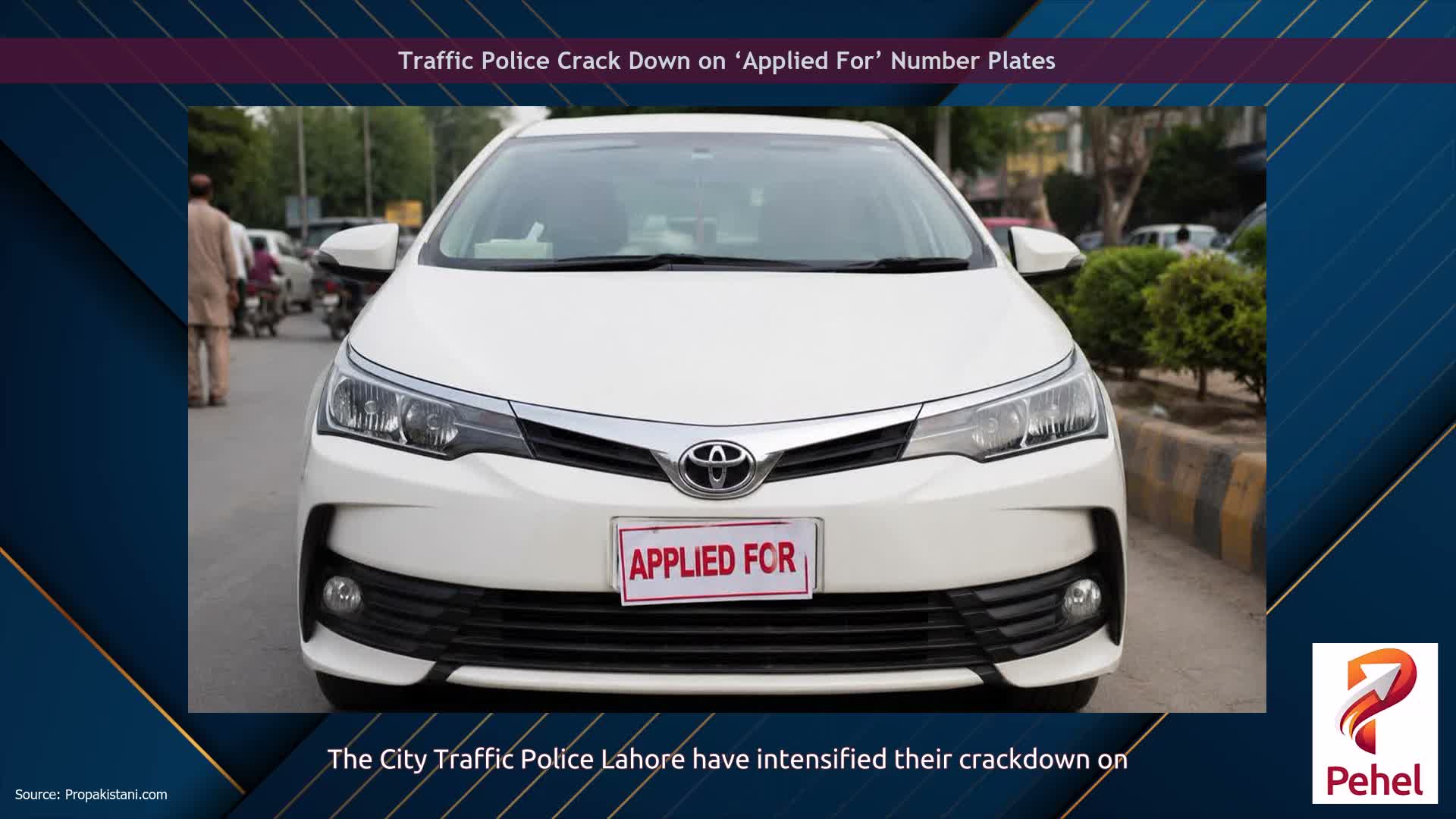 Traffic Police Crack Down on ‘Applied For’ Number Plates