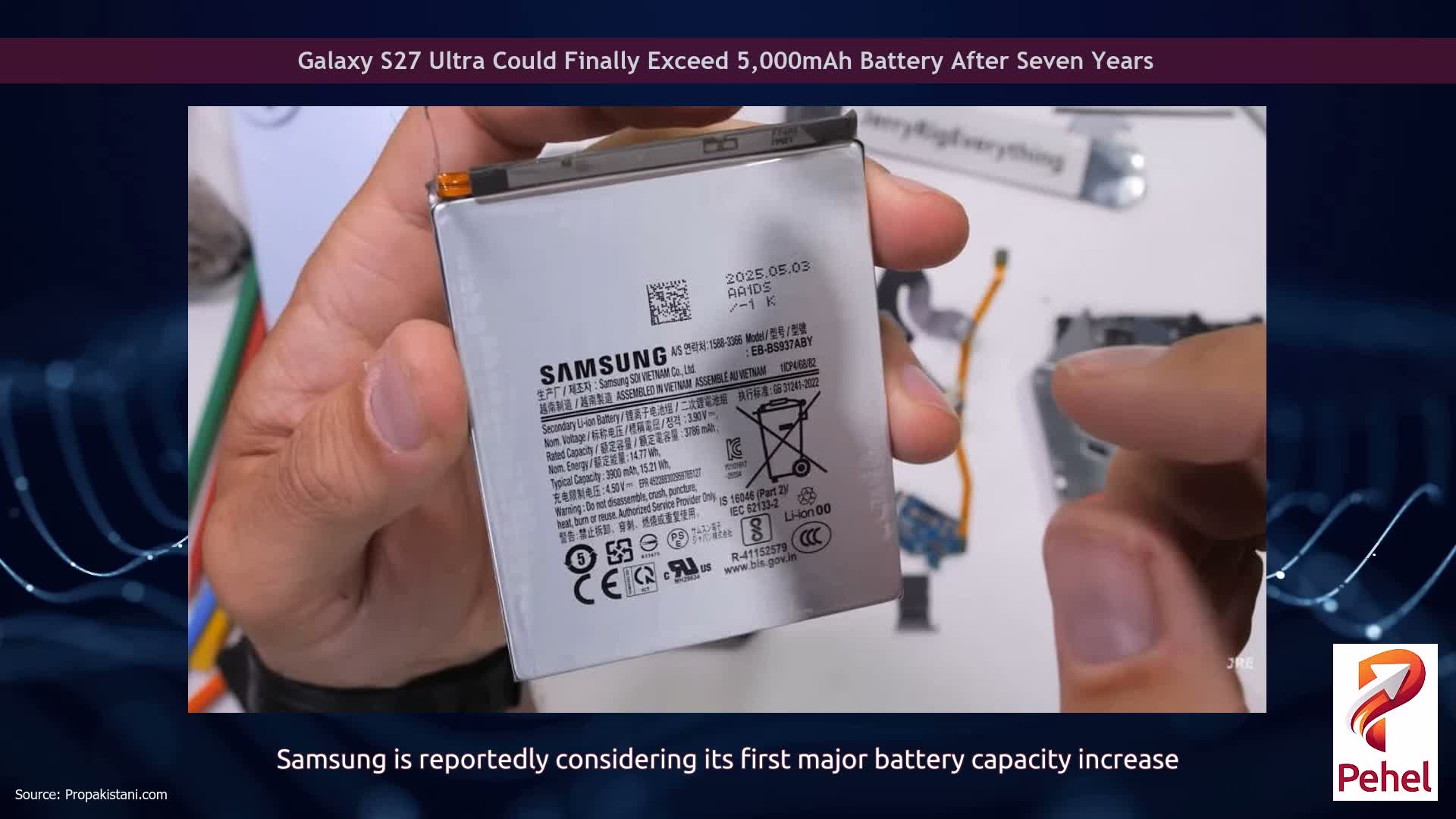 Galaxy S27 Ultra Could Finally Exceed 5,000mAh Battery After Seven Years
