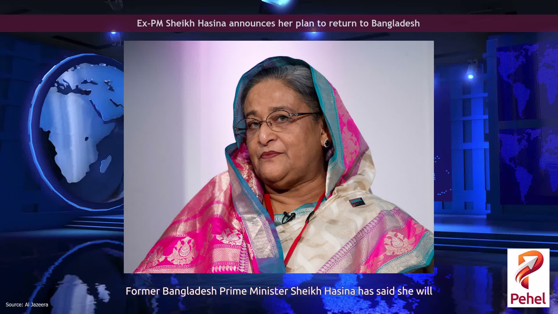 Ex-PM Sheikh Hasina announces her plan to return to Bangladesh