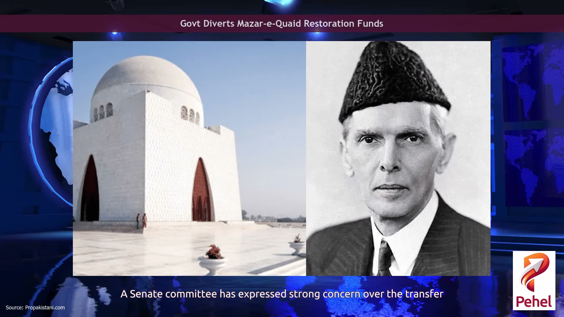 Govt Diverts Mazar-e-Quaid Restoration Funds