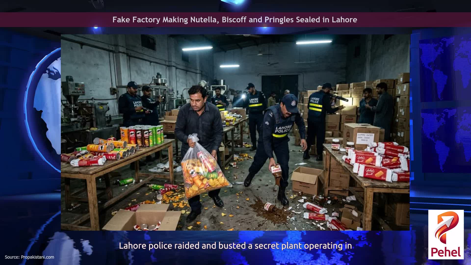 Fake Factory Making Nutella, Biscoff and Pringles Sealed in Lahore