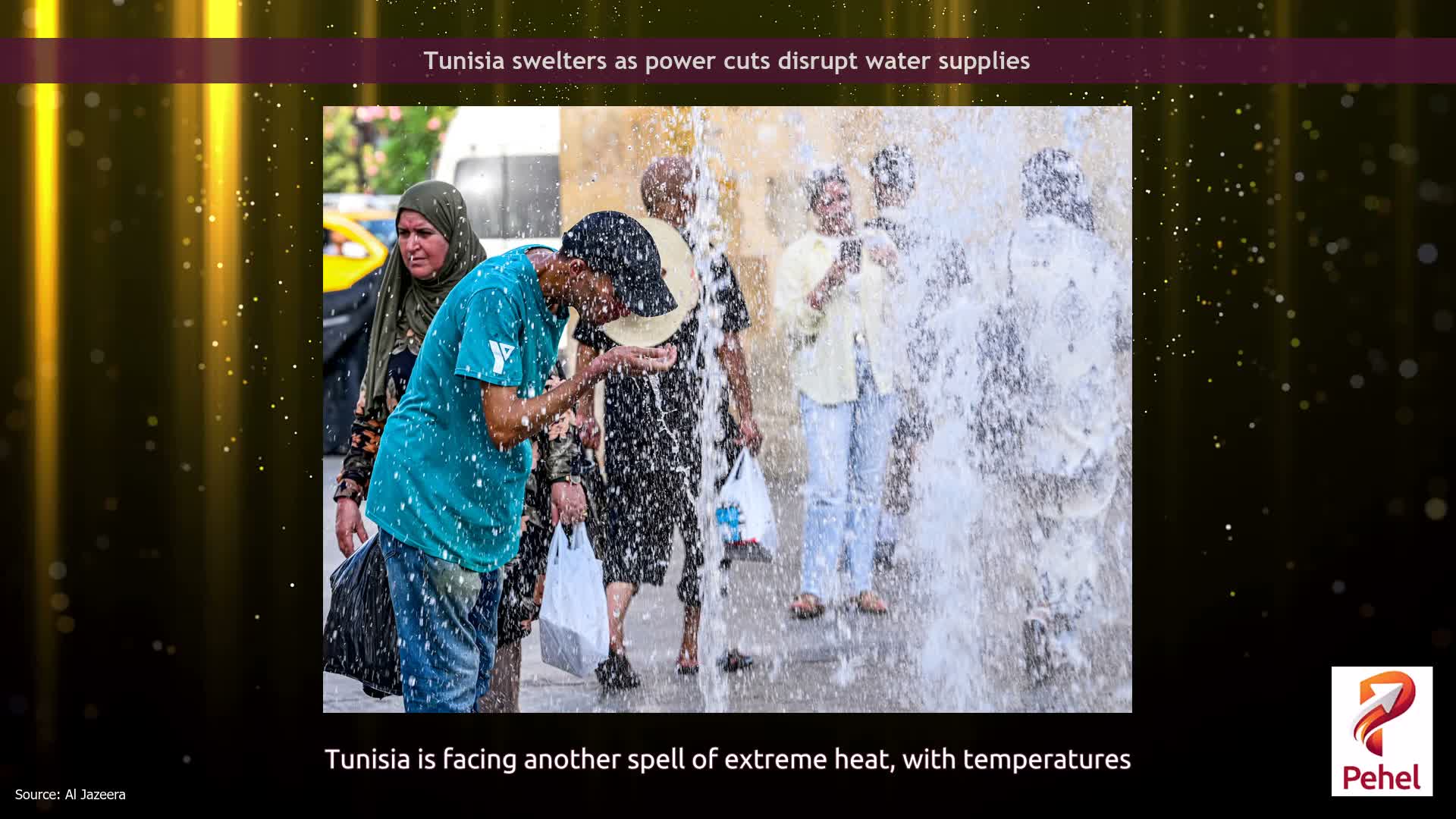 Tunisia swelters as power cuts disrupt water supplies