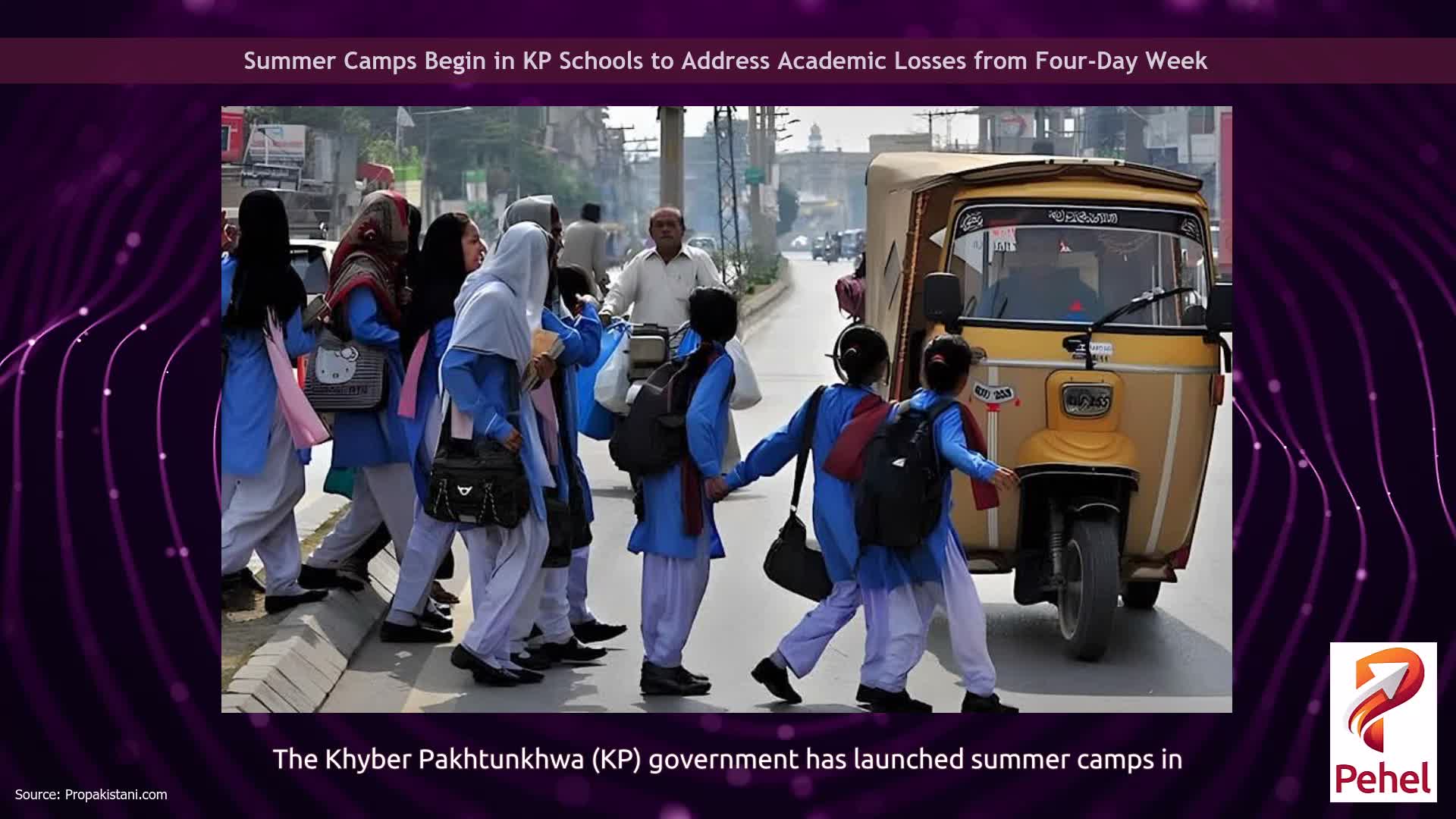 Summer Camps Begin in KP Schools to Address Academic Losses from Four-Day Week