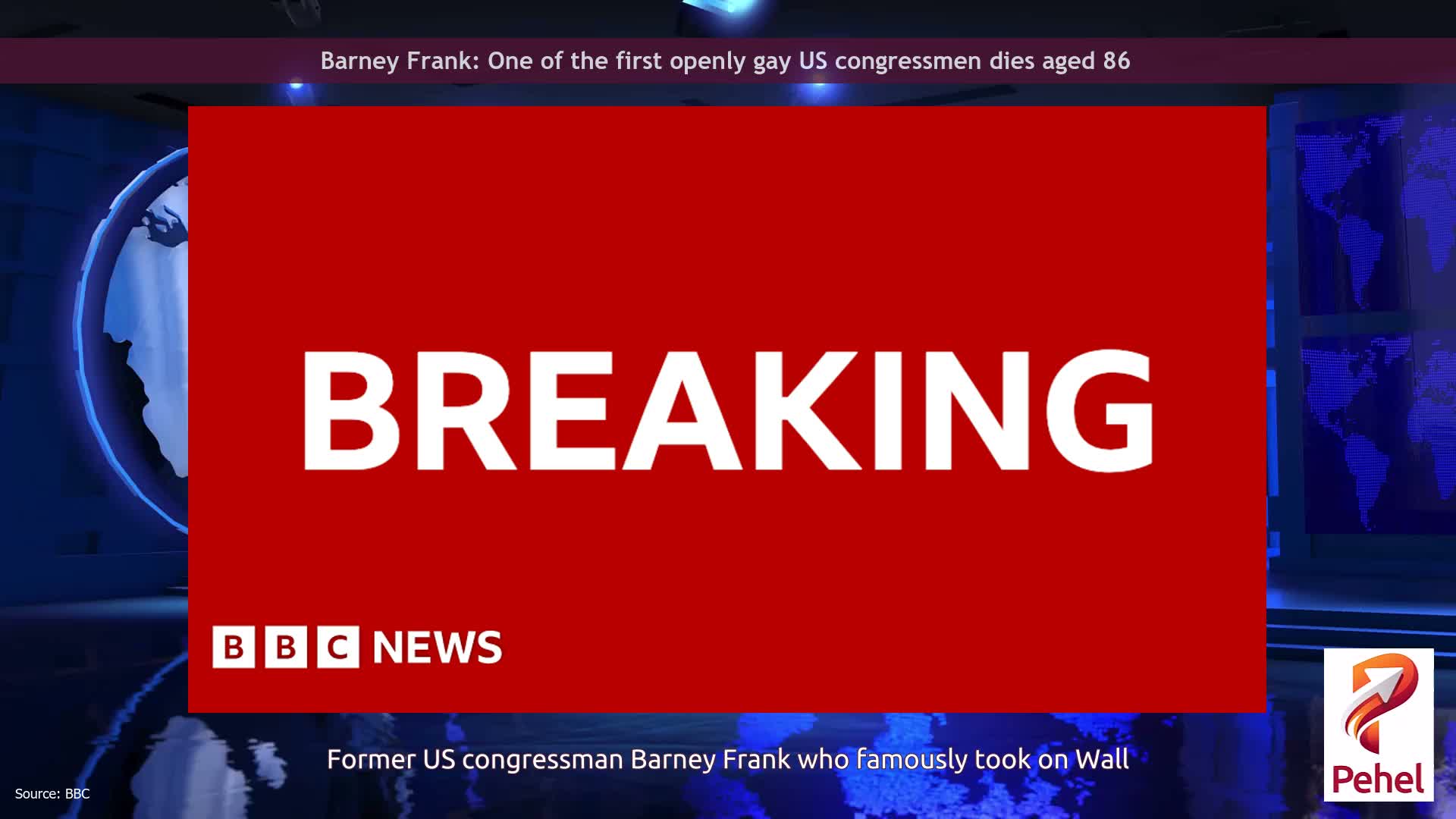 Barney Frank: One of the first openly gay US congressmen dies aged 86