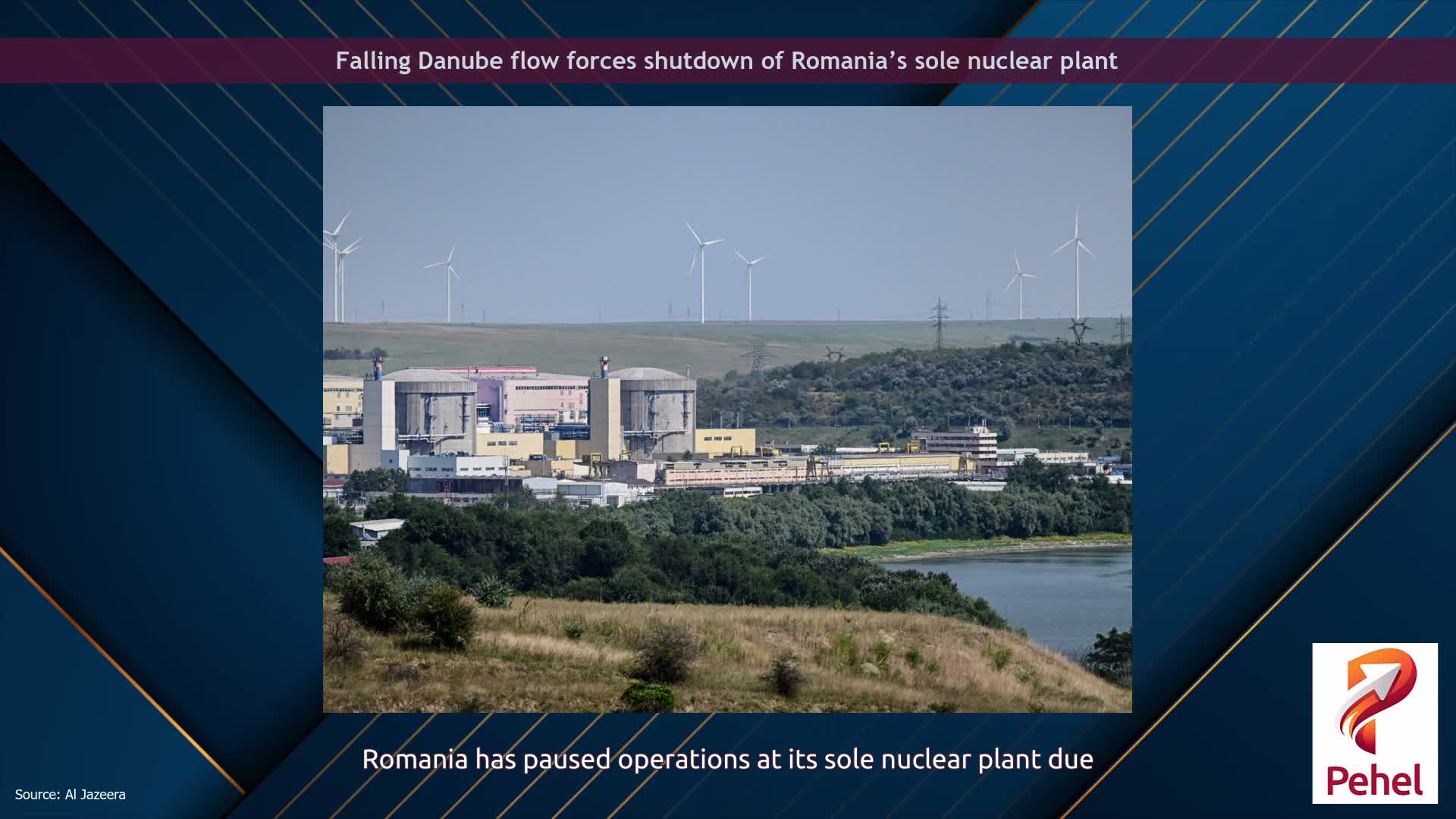 Falling Danube flow forces shutdown of Romania’s sole nuclear plant