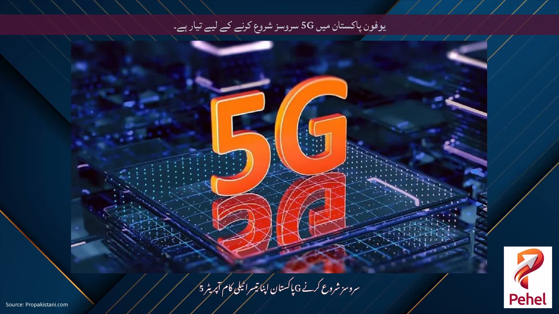 یوفون پاکستان میں 5G سروسز شروع کرنے کے لیے تیار ہے۔