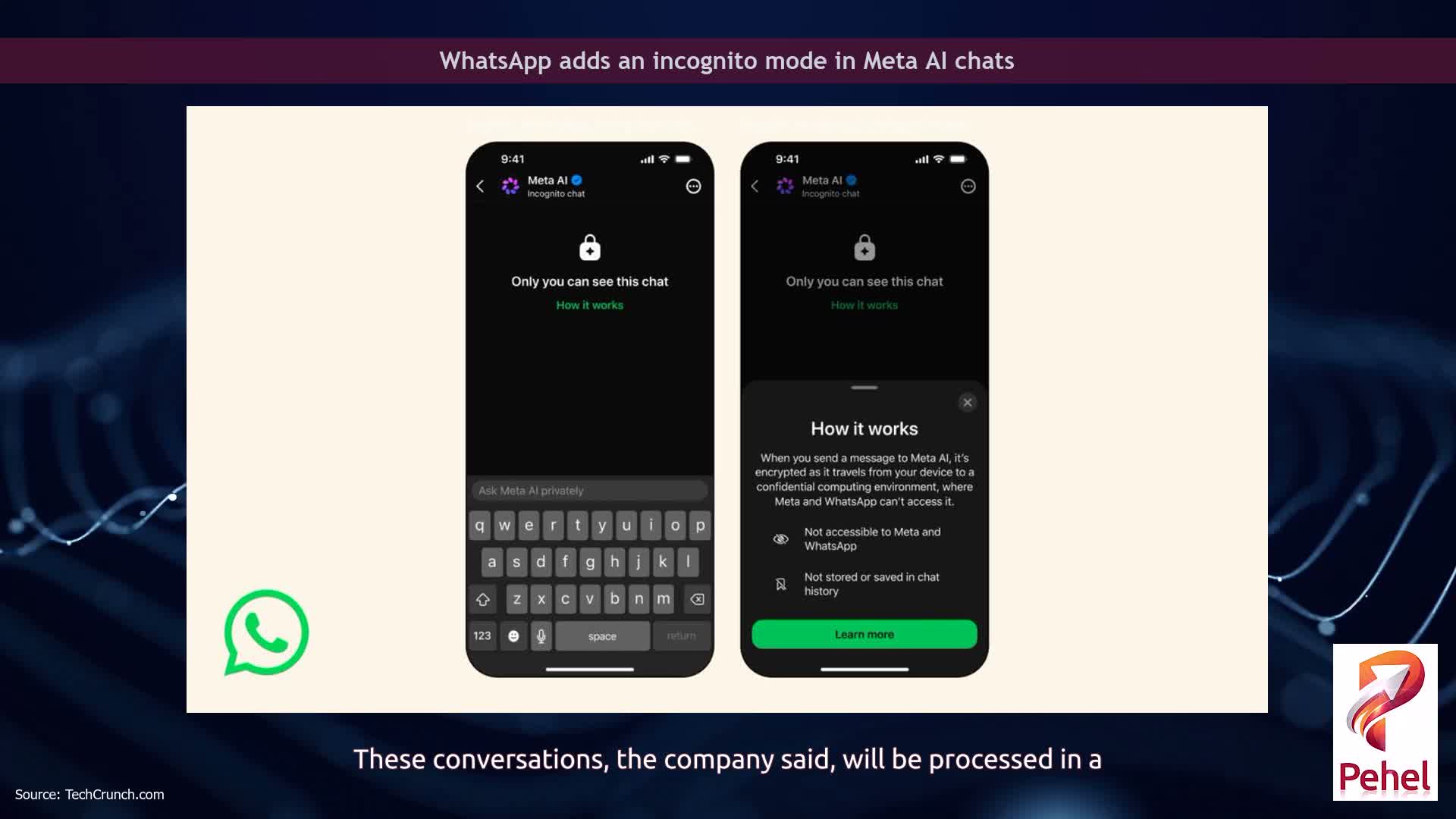 WhatsApp adds an incognito mode in Meta AI chats