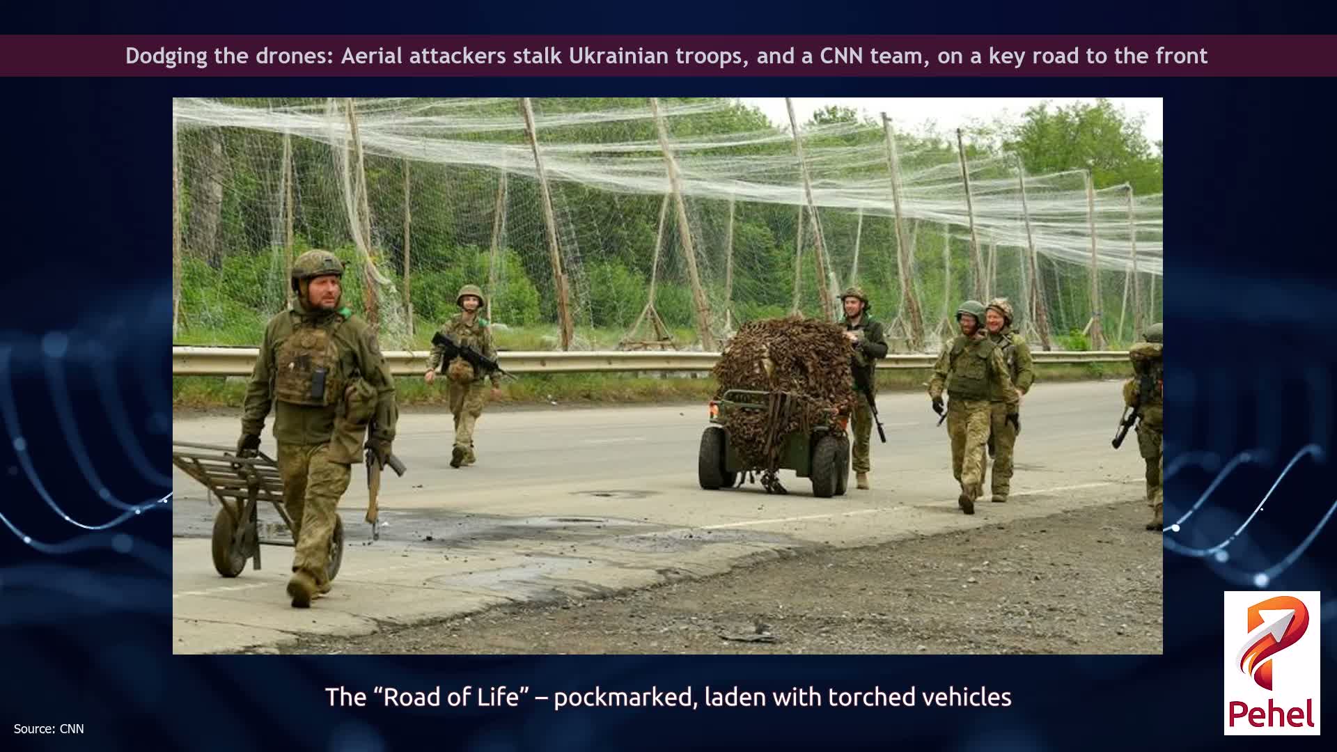 Dodging the drones: Aerial attackers stalk Ukrainian troops, and a CNN team, on a key road to the front