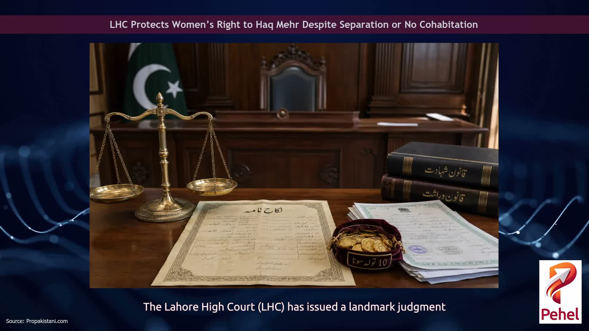 LHC Protects Women’s Right to Haq Mehr Despite Separation or No Cohabitation
