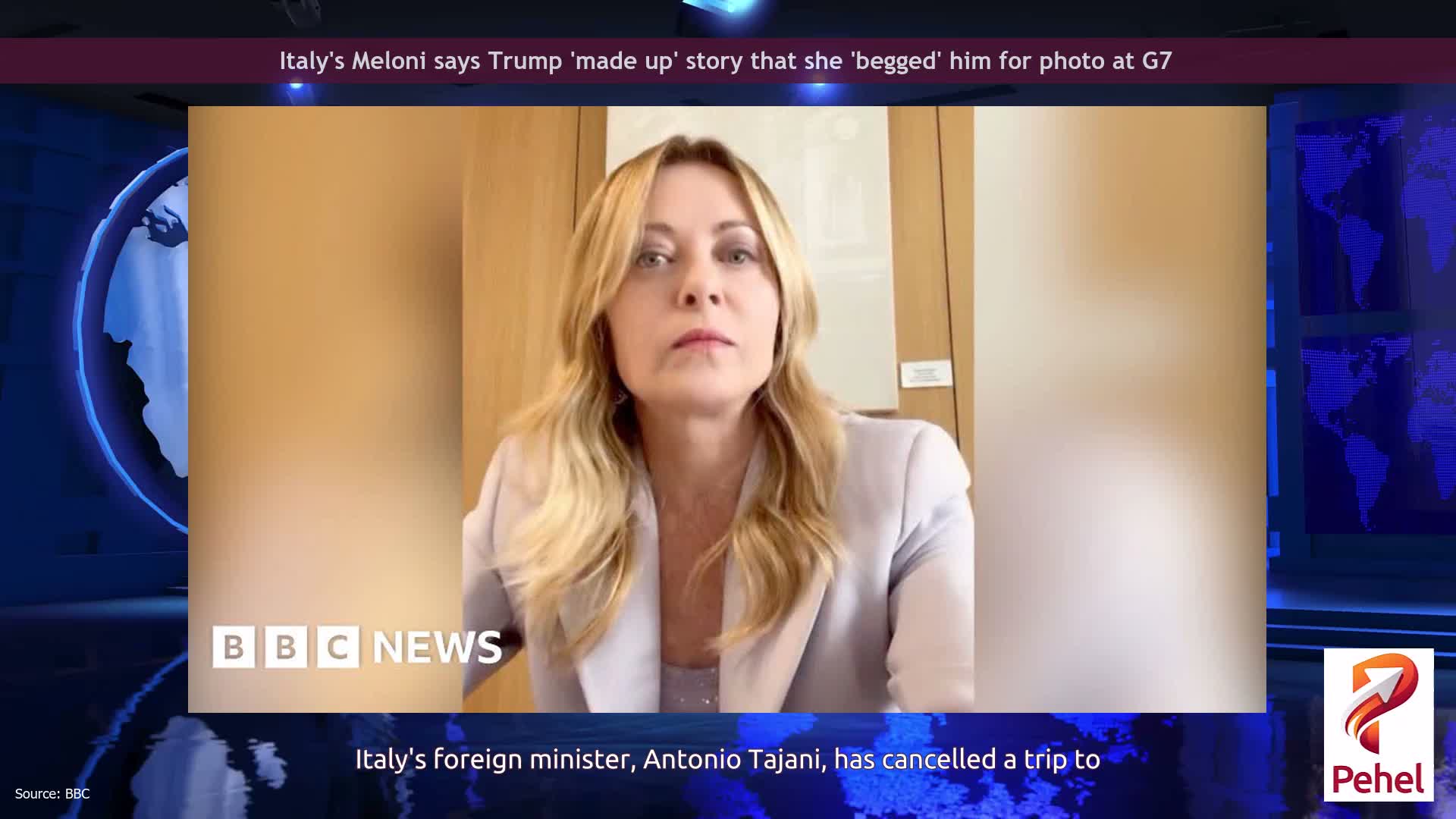 Italy's Meloni says Trump 'made up' story that she 'begged' him for photo at G7