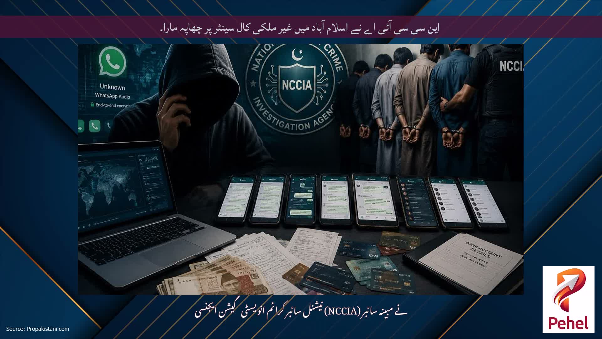 این سی سی آئی اے نے اسلام آباد میں غیر ملکی کال سینٹر پر چھاپہ مارا۔