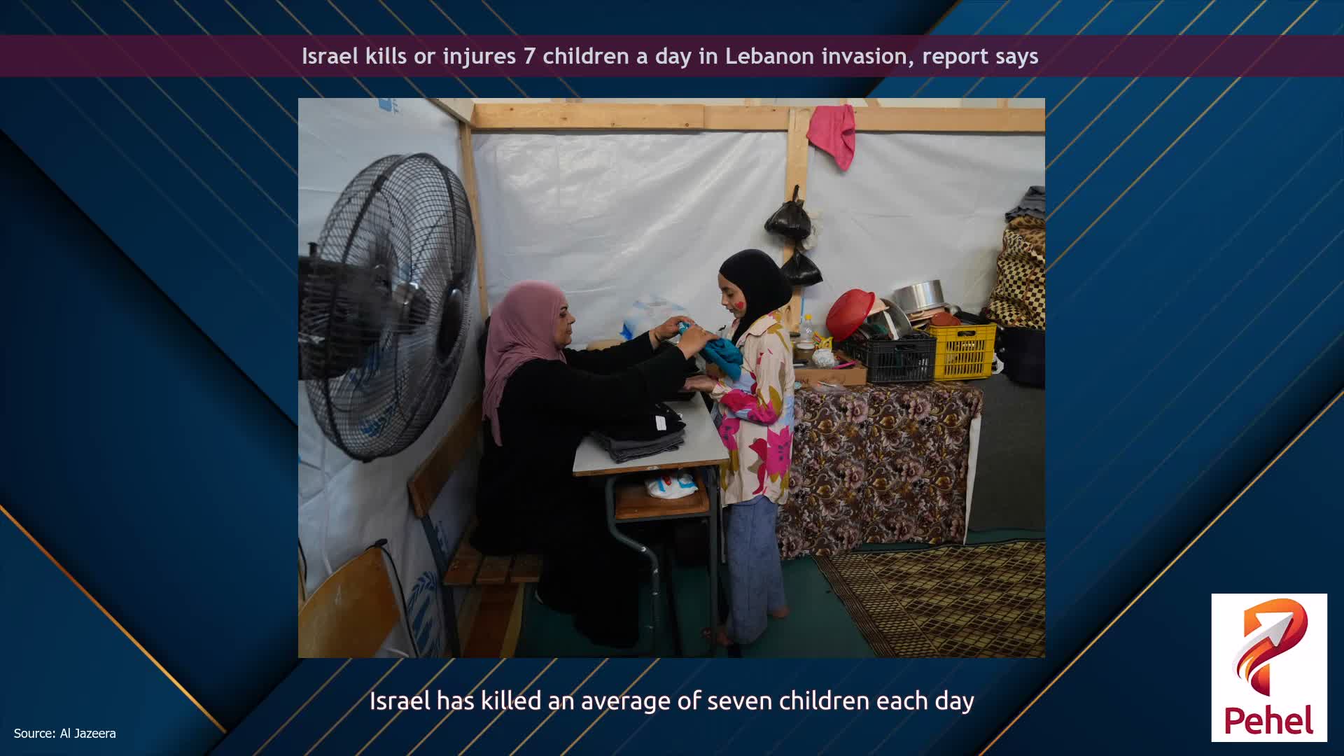 Israel kills or injures 7 children a day in Lebanon invasion, report says