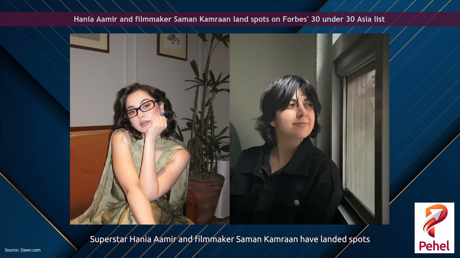 Hania Aamir and filmmaker Saman Kamraan land spots on Forbes' 30 under 30 Asia list