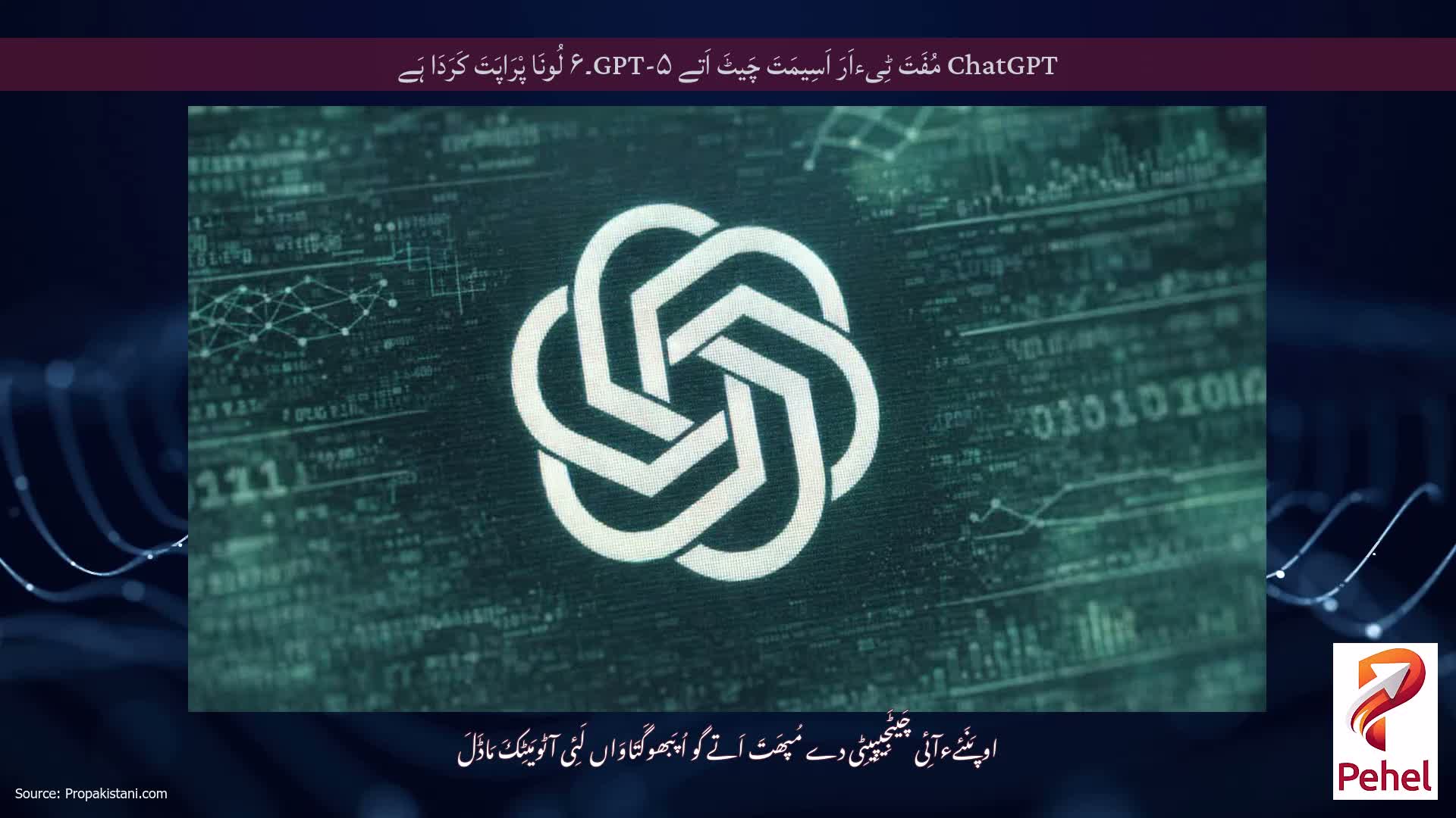 ChatGPT مُفَتَ ٹِیءاَرَ اَسِیمَتَ چَیٹَ اَتے GPT-۵۔۶ لُونَا پْرَاپَتَ کَرَدَا ہَے