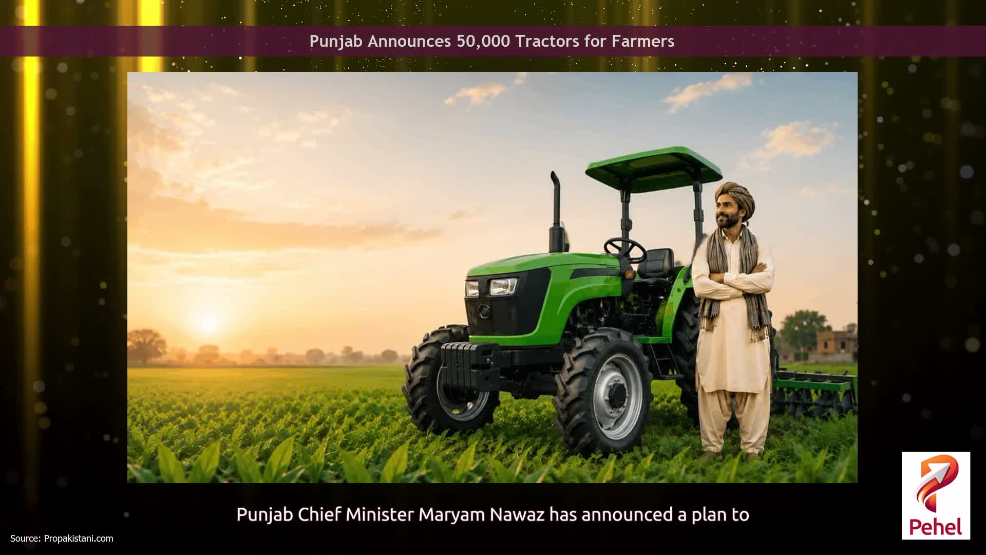 Punjab Announces 50,000 Tractors for Farmers