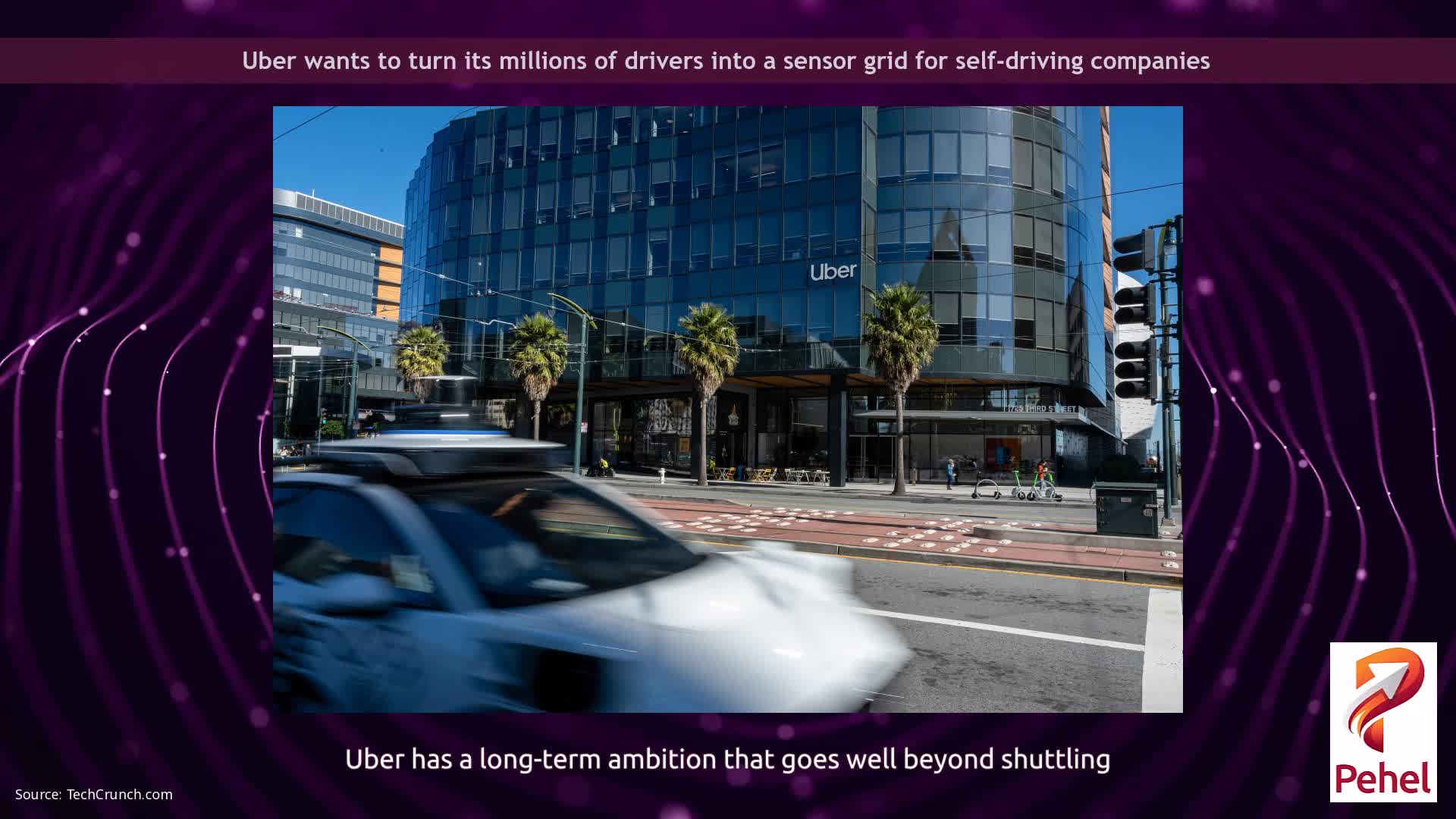 Uber wants to turn its millions of drivers into a sensor grid for self-driving companies