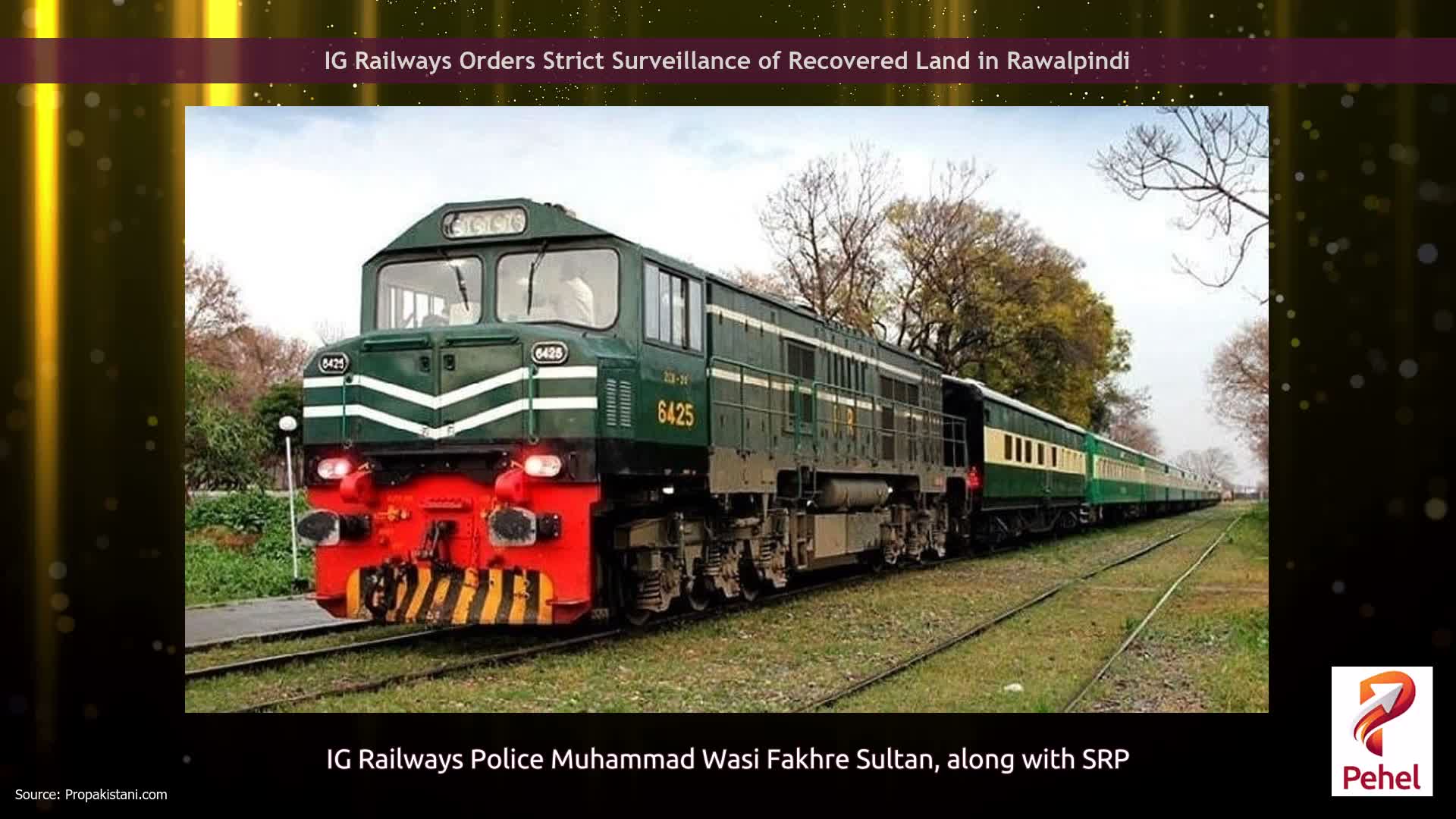 IG Railways Orders Strict Surveillance of Recovered Land in Rawalpindi