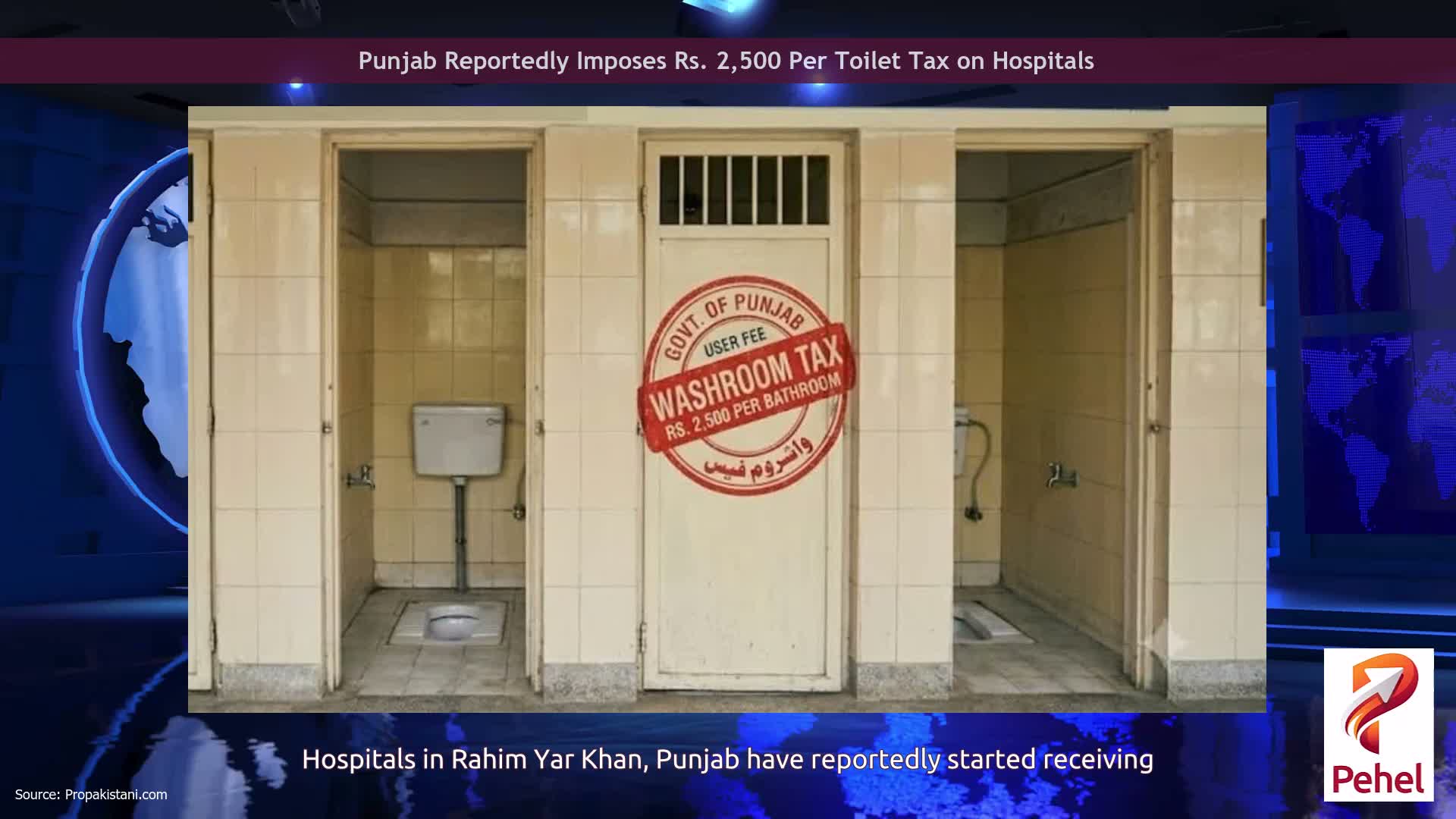 Punjab Reportedly Imposes Rs. 2,500 Per Toilet Tax on Hospitals