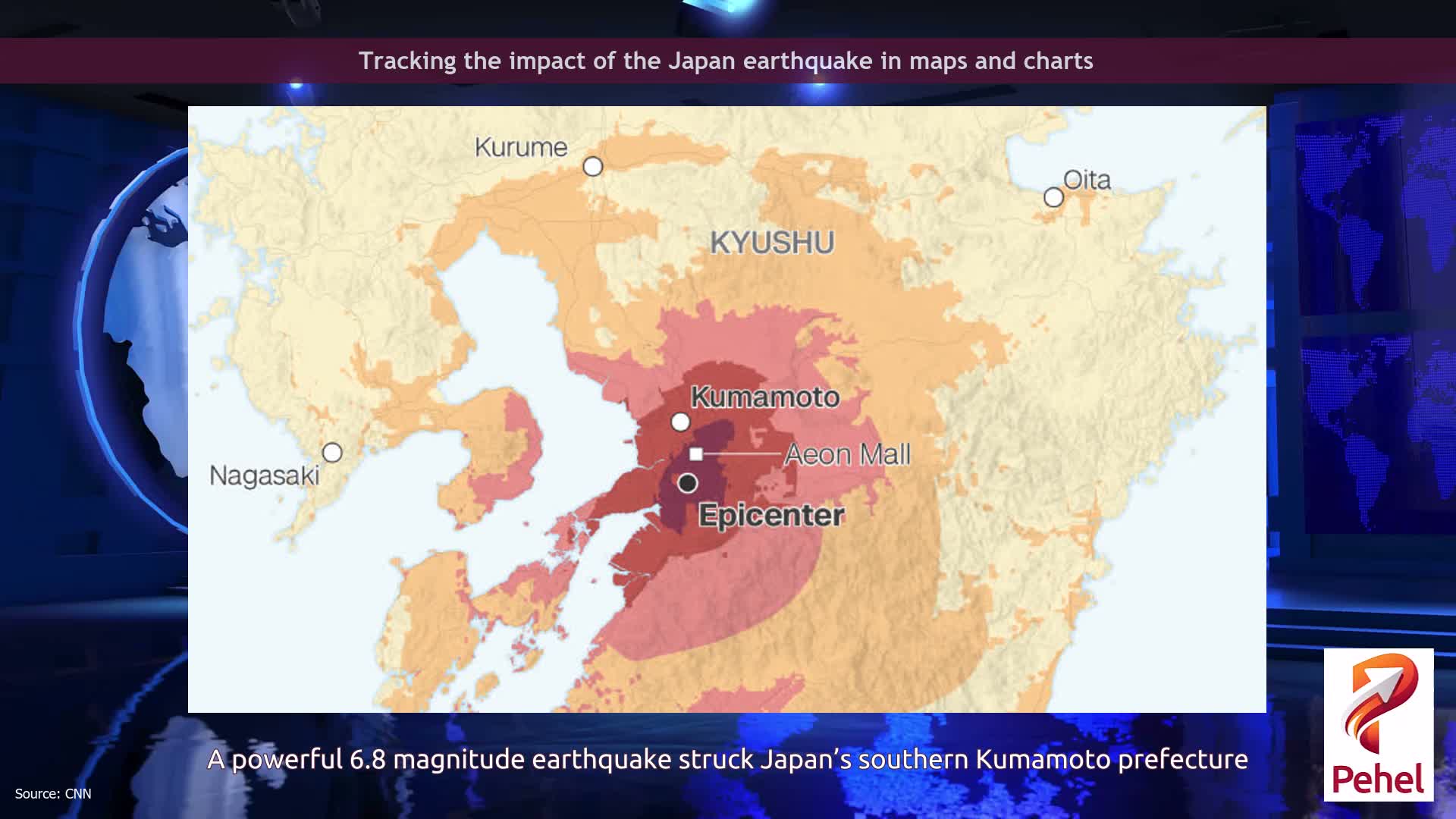 Tracking the impact of the Japan earthquake in maps and charts