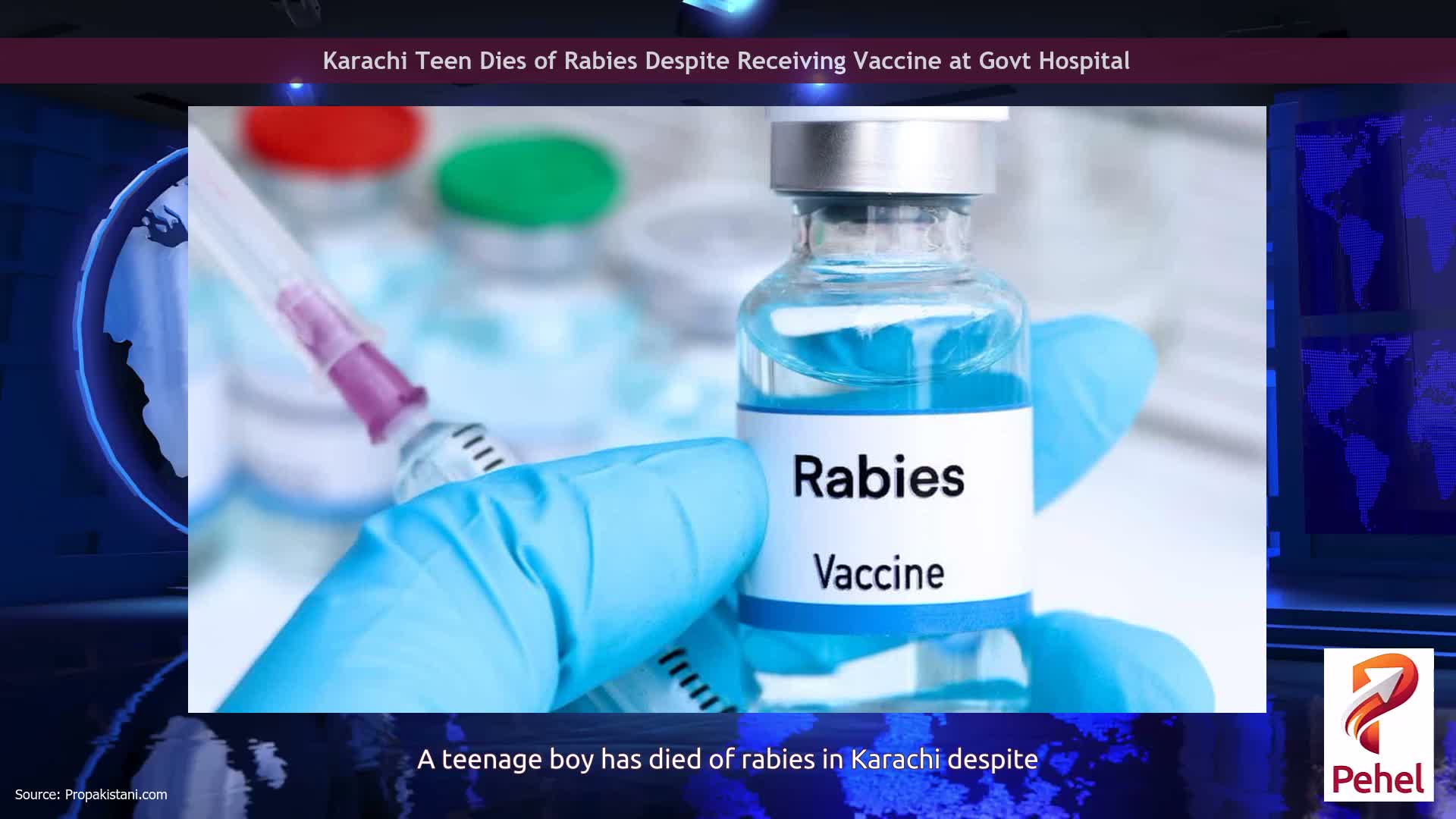 Karachi Teen Dies of Rabies Despite Receiving Vaccine at Govt Hospital