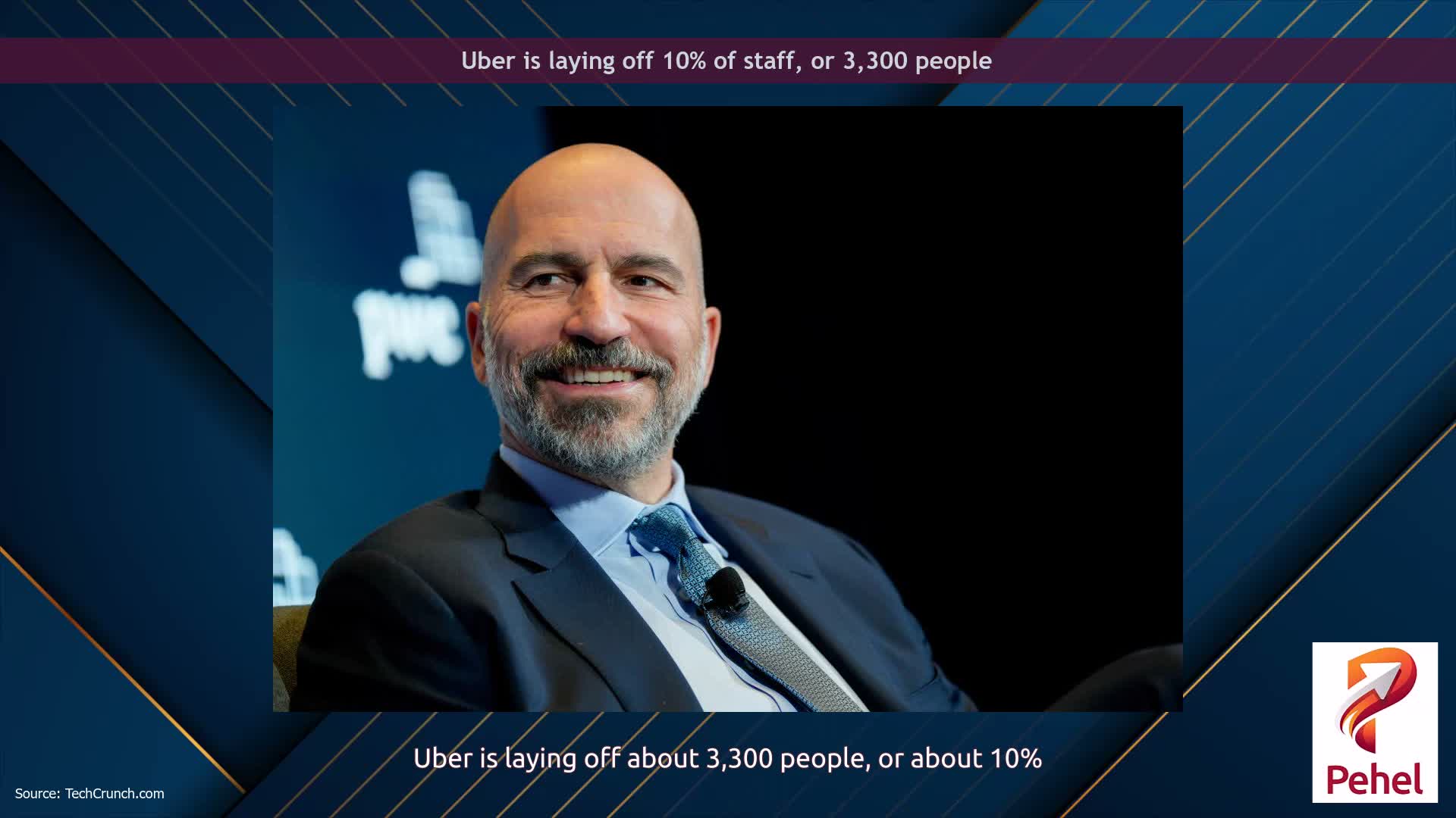 Uber is laying off 10% of staff, or 3,300 people