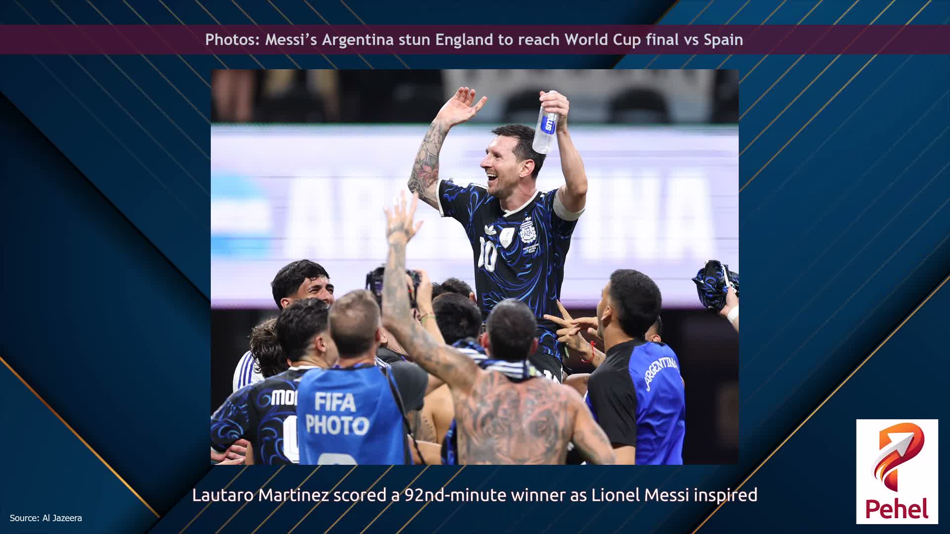 Photos: Messi’s Argentina stun England to reach World Cup final vs Spain