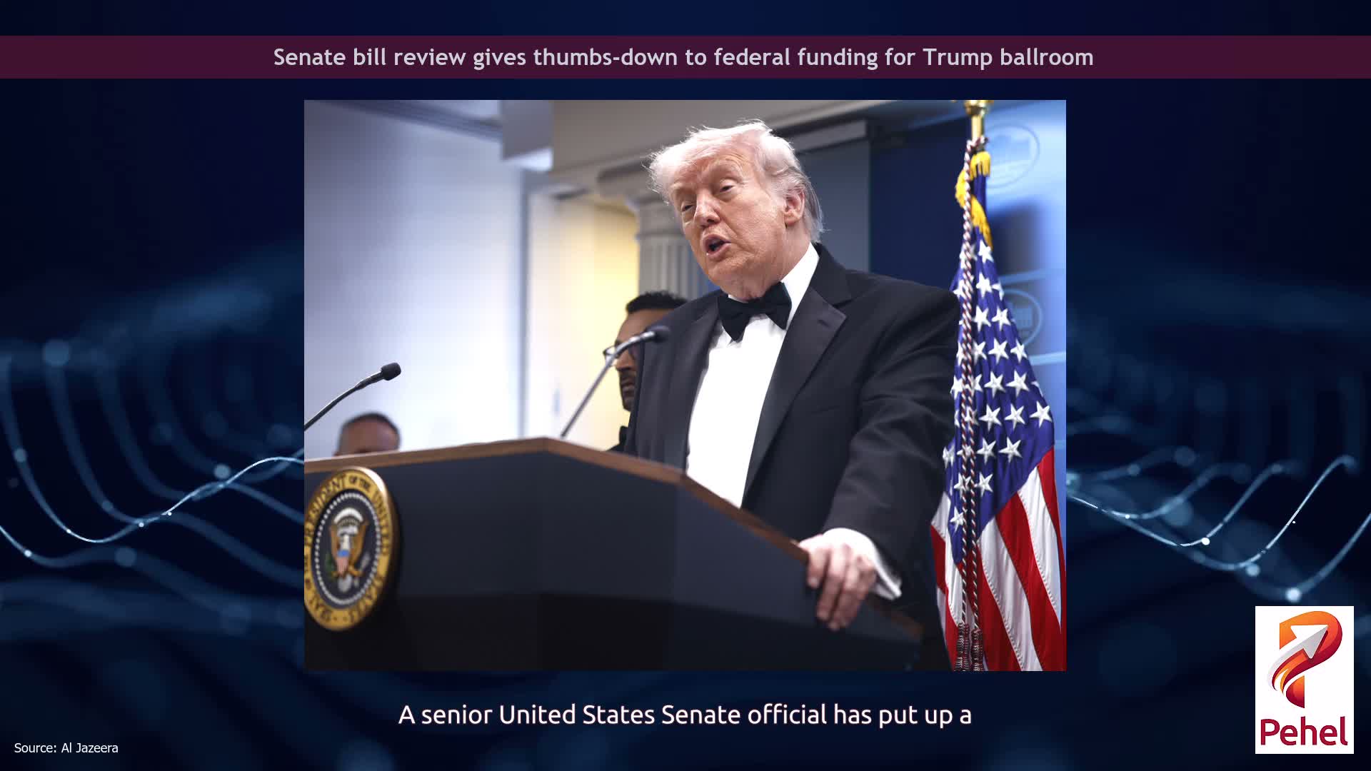 Senate bill review gives thumbs-down to federal funding for Trump ballroom