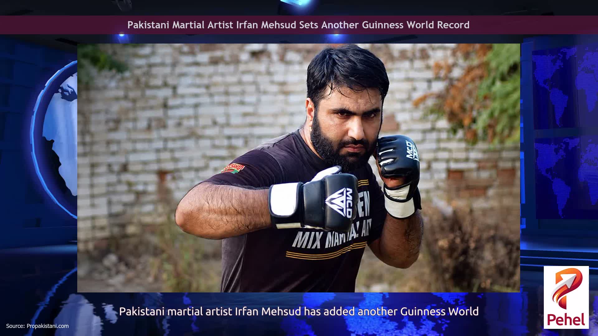 Pakistani Martial Artist Irfan Mehsud Sets Another Guinness World Record
