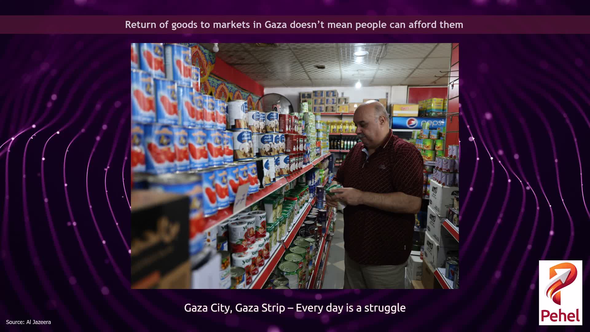 Return of goods to markets in Gaza doesn’t mean people can afford them