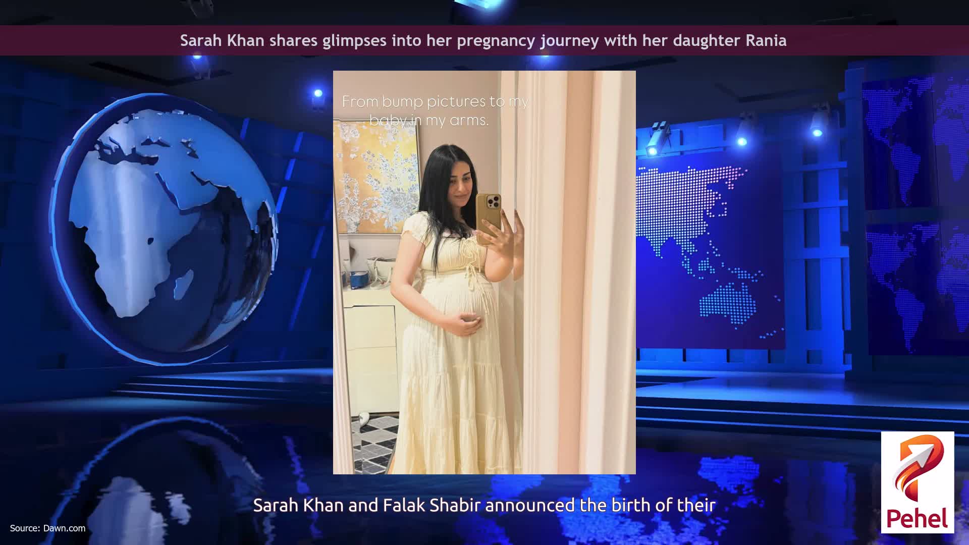 Sarah Khan shares glimpses into her pregnancy journey with her daughter Rania