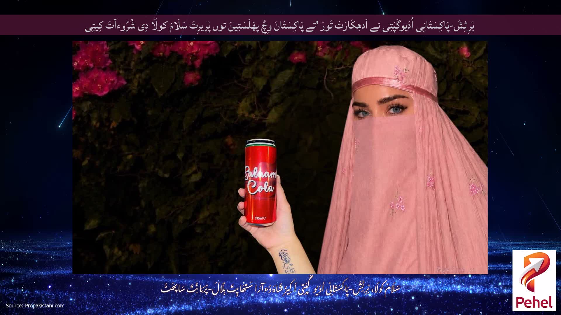 بْرِٹِشَ-پَاکِسَتَانِی اُدَیوگَپَتِی نے اَدھِکَارَتَ تَورَ 'تے پَاکِسَتَانَ وِچَّ پھَلَسَتِینَ توں پْریرِتَ سَلَامَ کولَا دِی شُرُوءآتَ کِیتِی