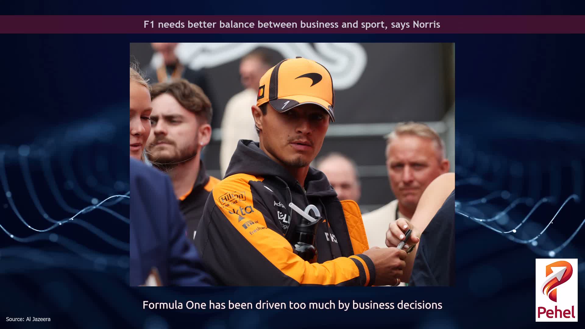 F1 needs better balance between business and sport, says Norris