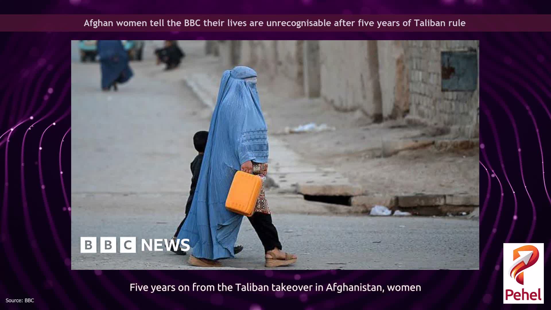 Afghan women tell the BBC their lives are unrecognisable after five years of Taliban rule