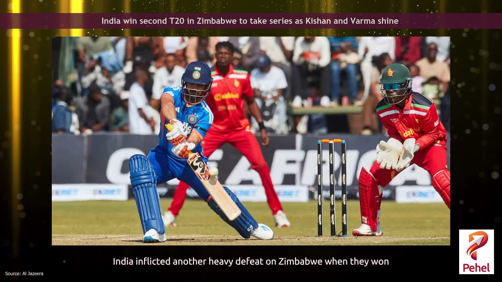India win second T20 in Zimbabwe to take series as Kishan and Varma shine