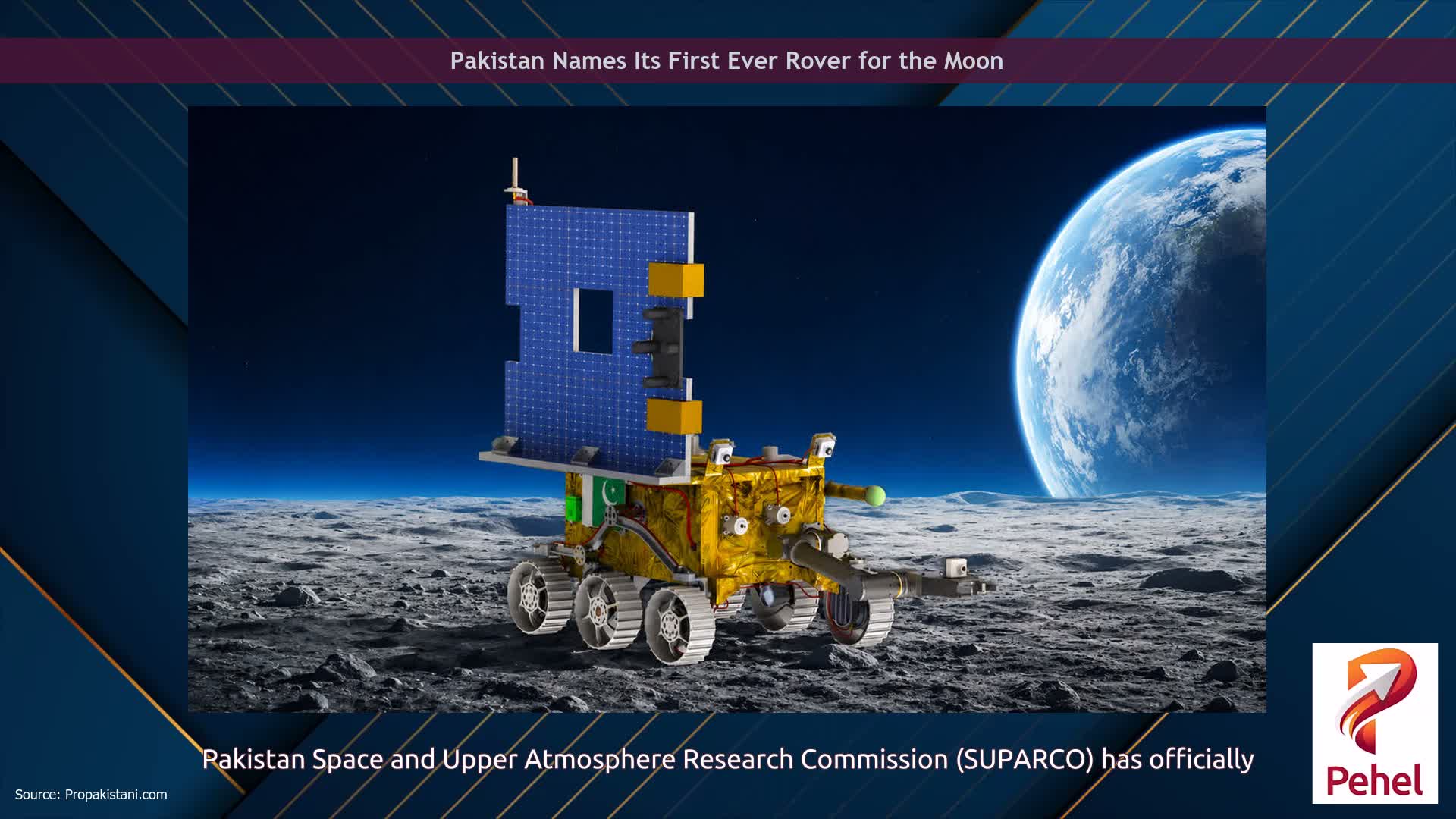Pakistan Names Its First Ever Rover for the Moon